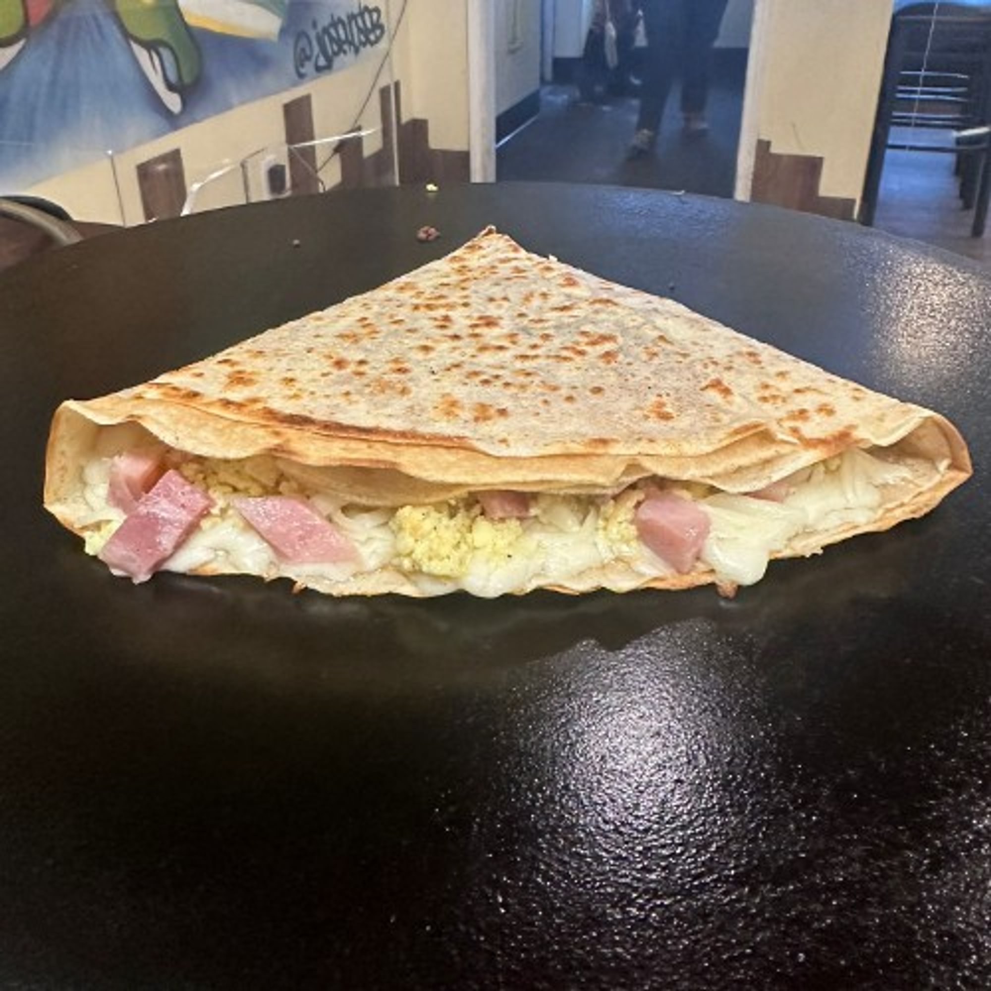Cheese, Eggs and Ham Crepe