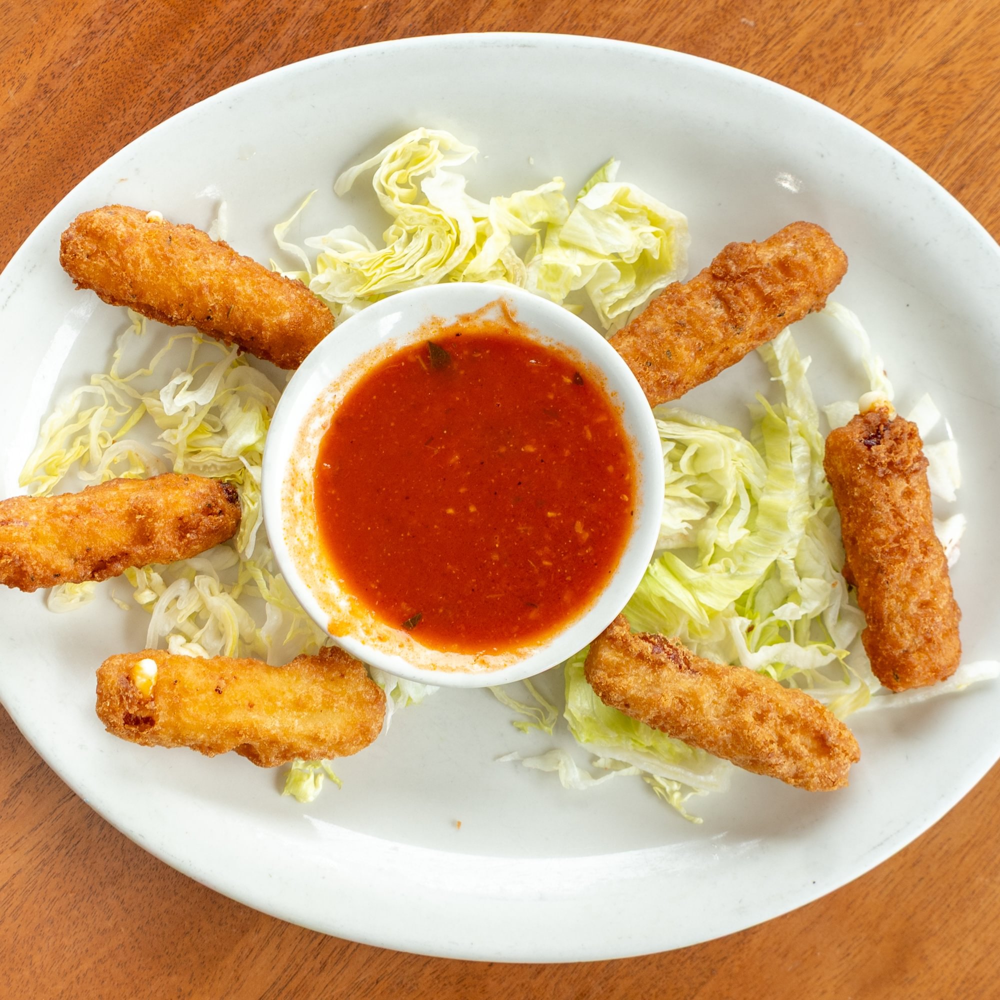 Homemade mozzarella sticks