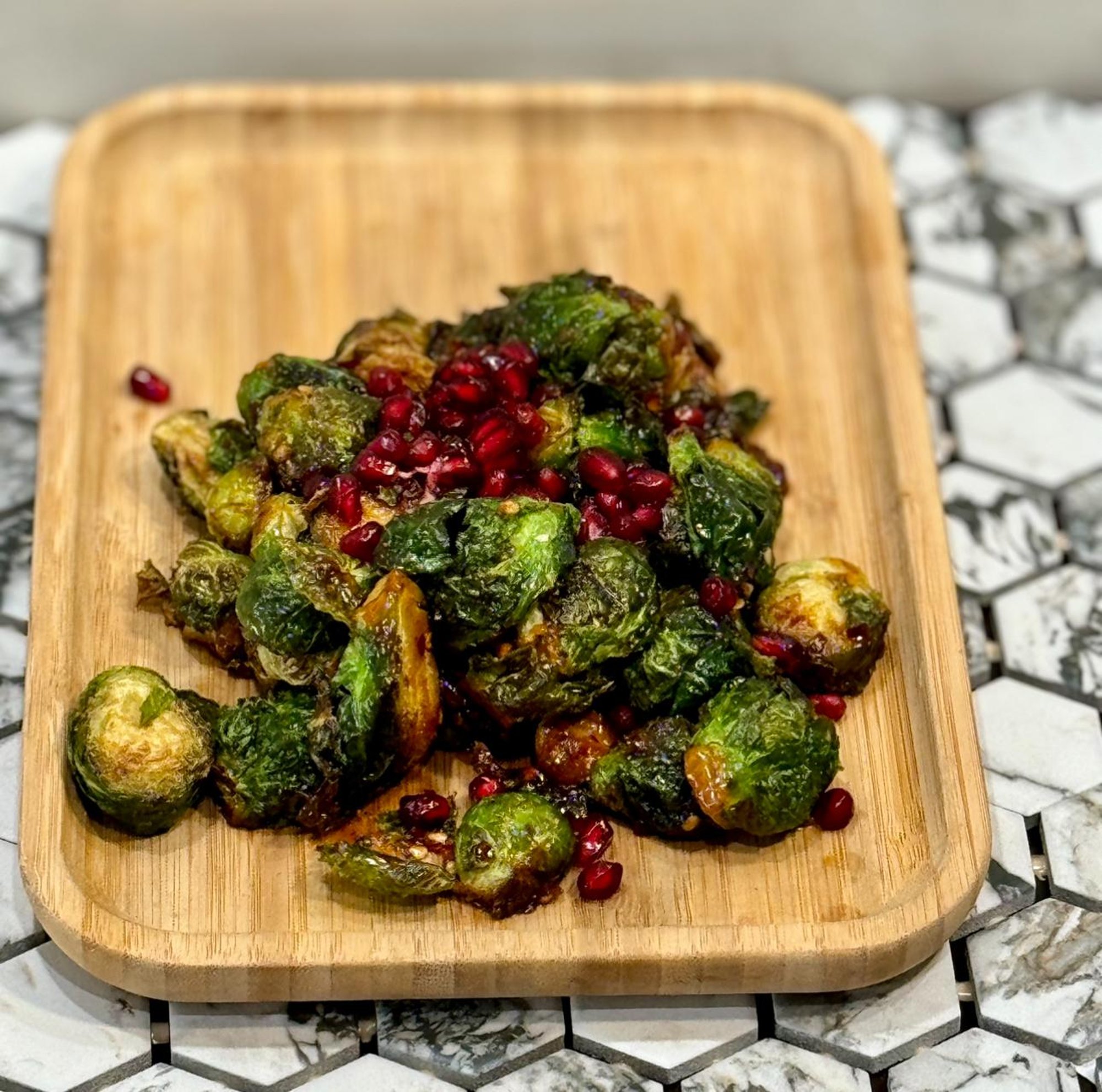 GLAZED BRUSSEL SPROUTS