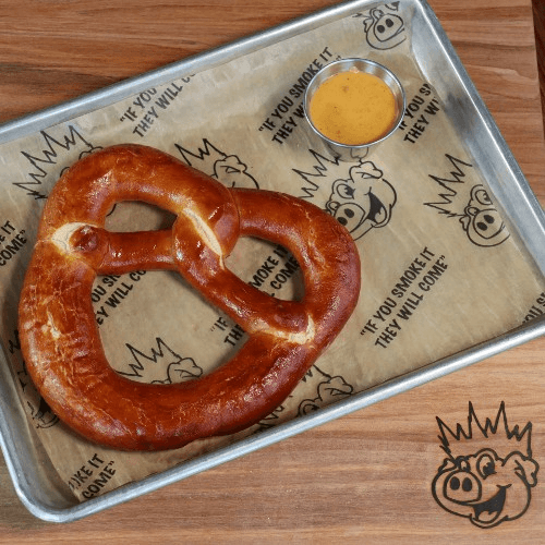 Pretzel with Beer Cheese