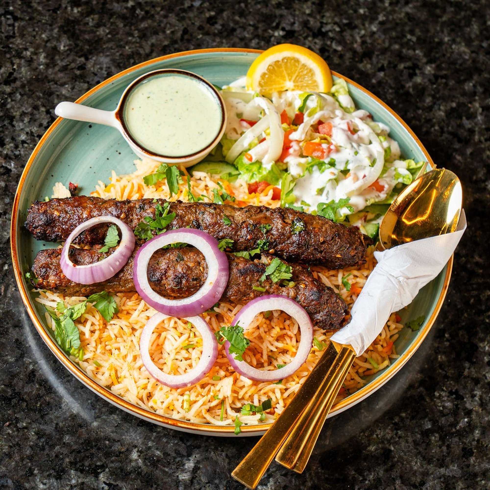 Beef Seekh Kabob Entree