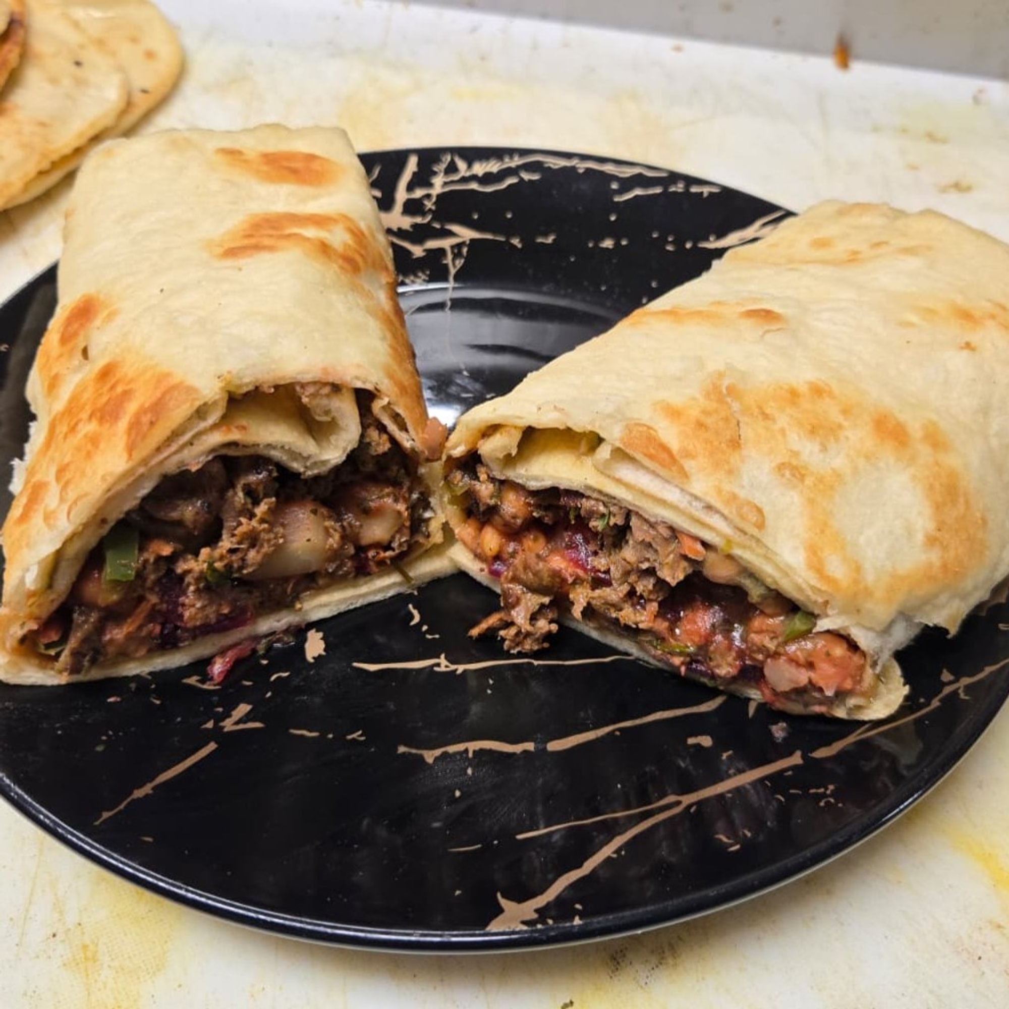 VeerGi Lamb Seekh Sizzle — Spiced Lamb Kabob Naan Pocket