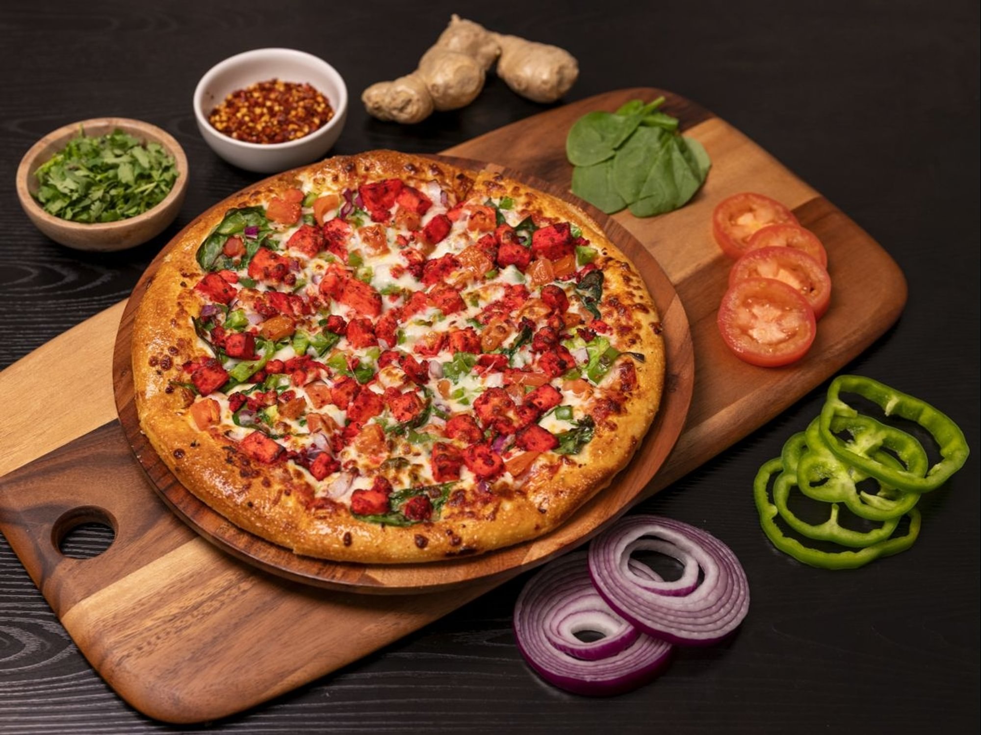 Palak Paneer Pizza