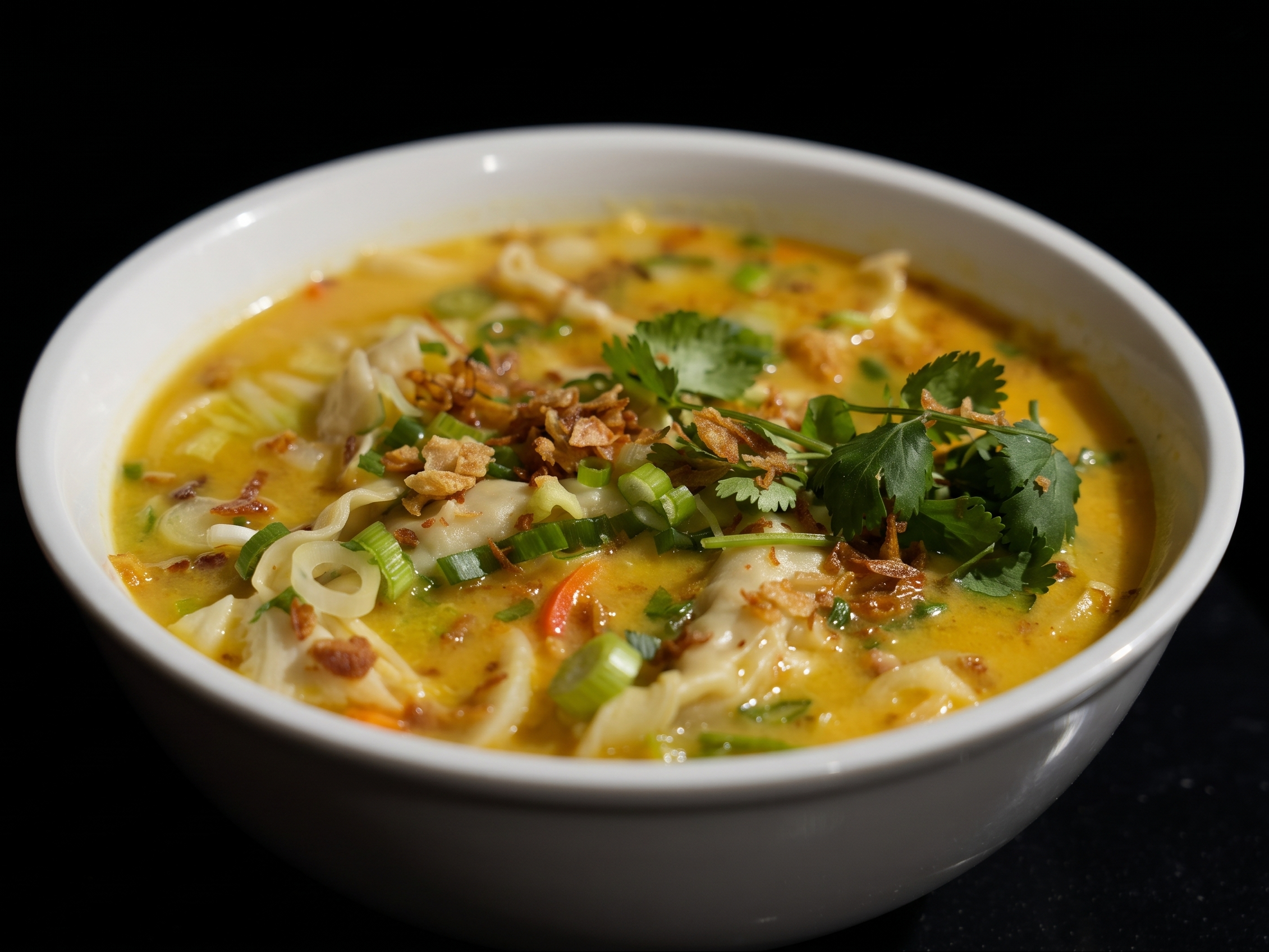 Yellow Curry Soup With Mixed Vegetables (Without Pho Plate)