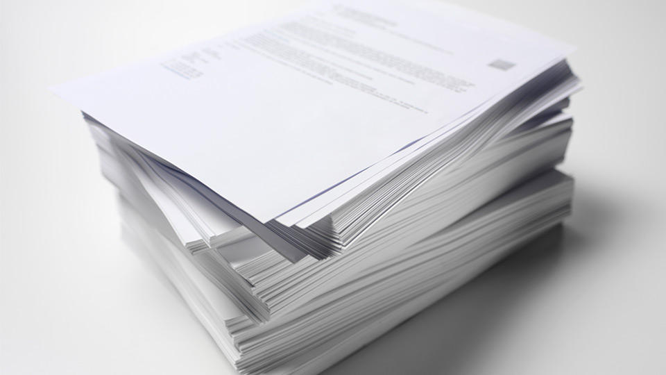 Stack of copied documents