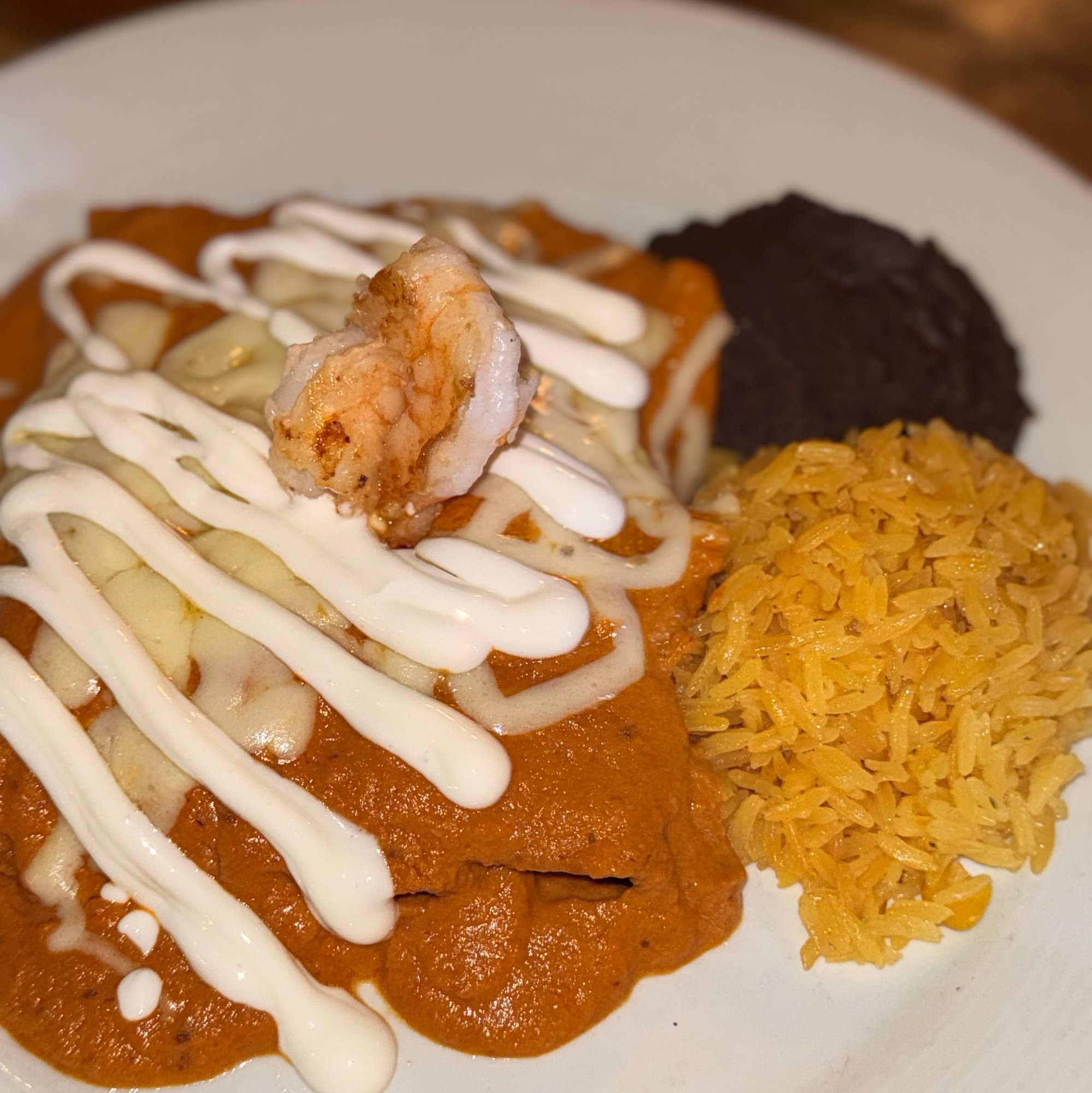 Seafood Enchiladas