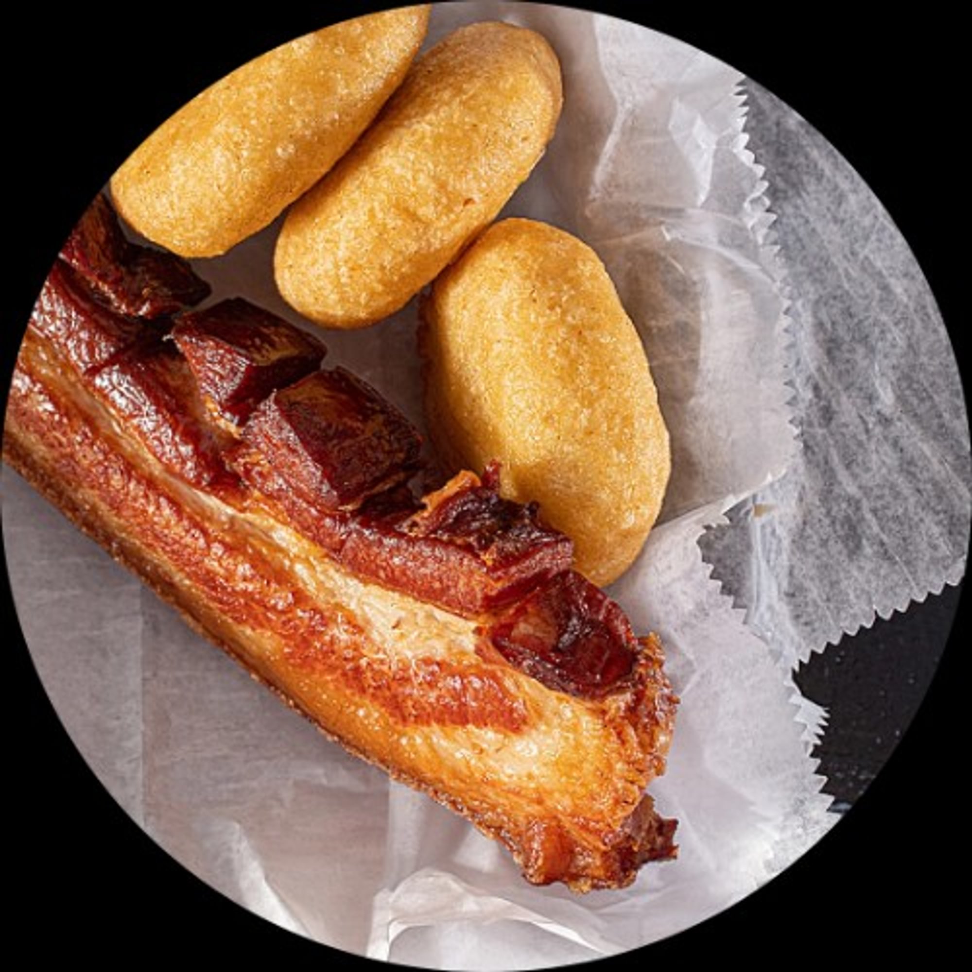 Chicharron with Mini Arepitas