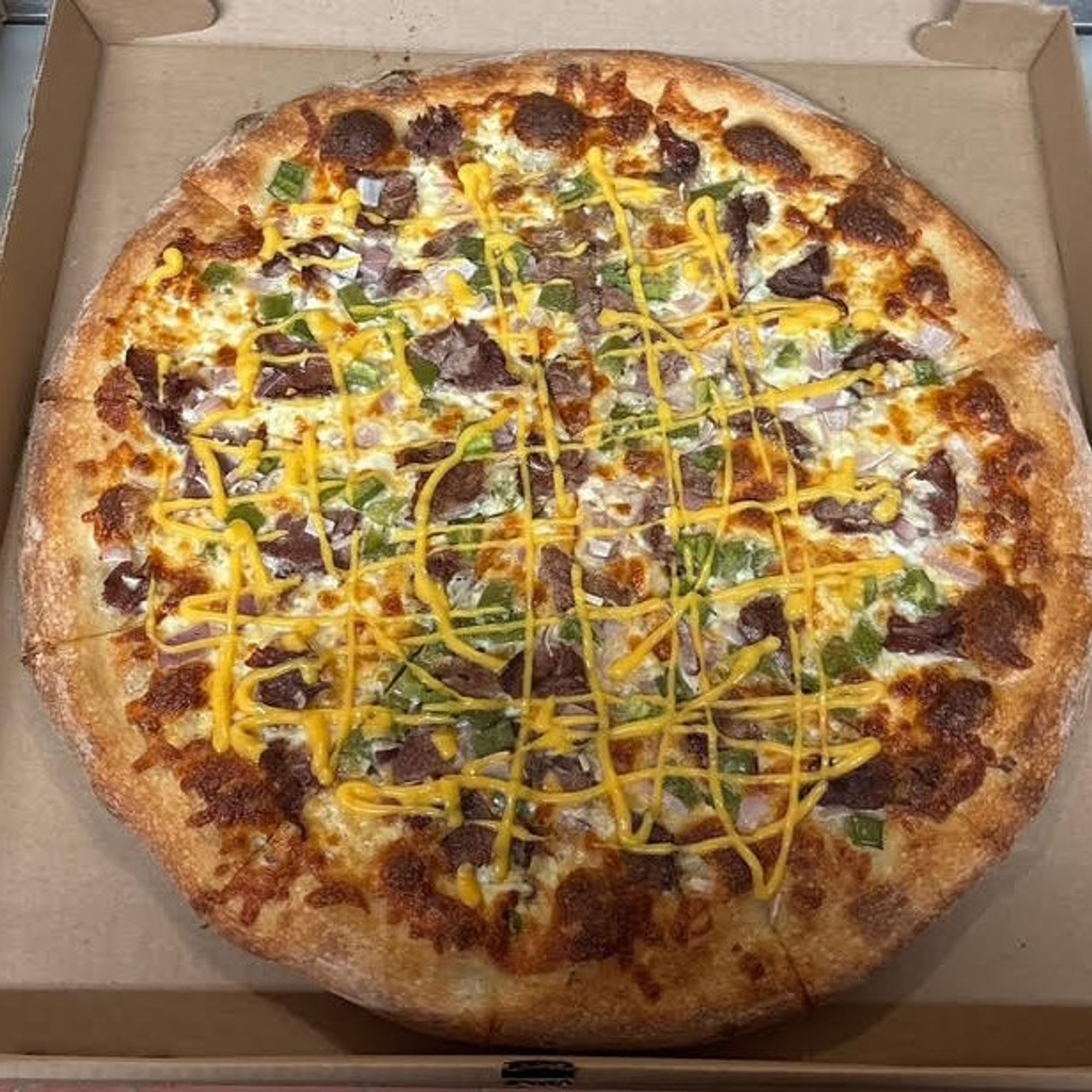 Philly Cheesesteak Pizza
