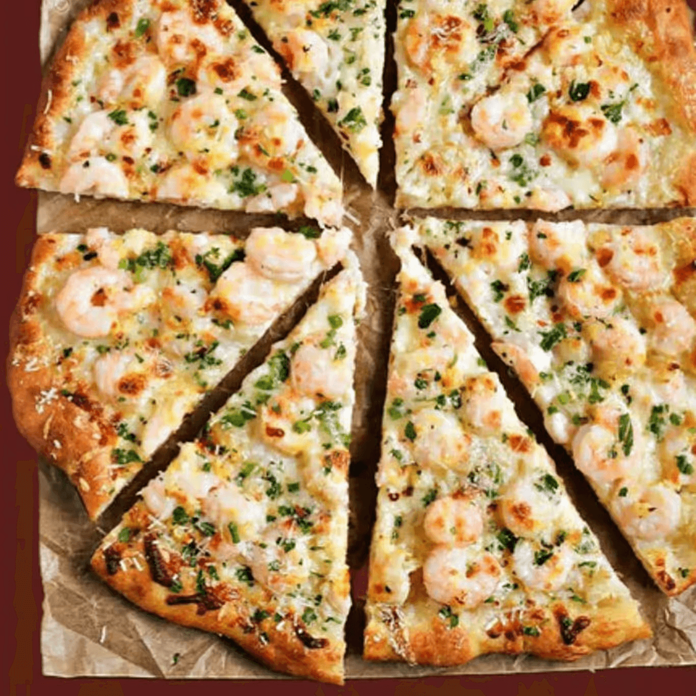 Shrimp Scampi Pizza