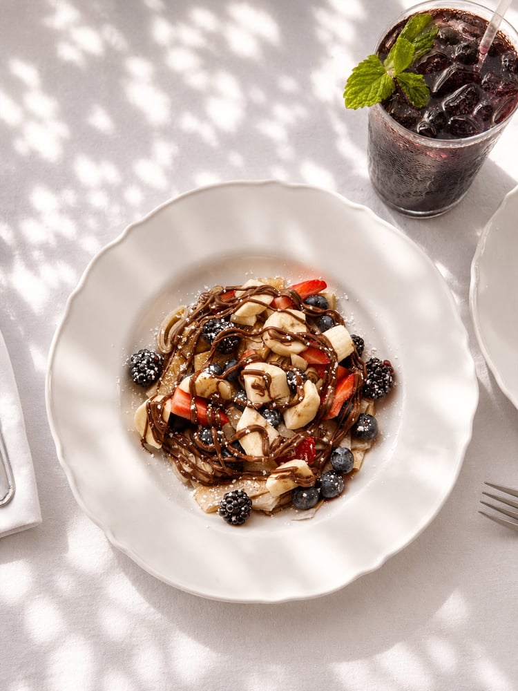 Crepes with Nutella and Fruits