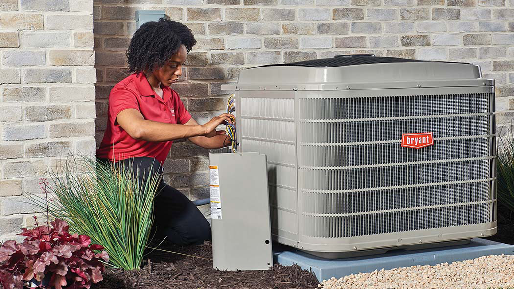 bryant dealer performing ac installation