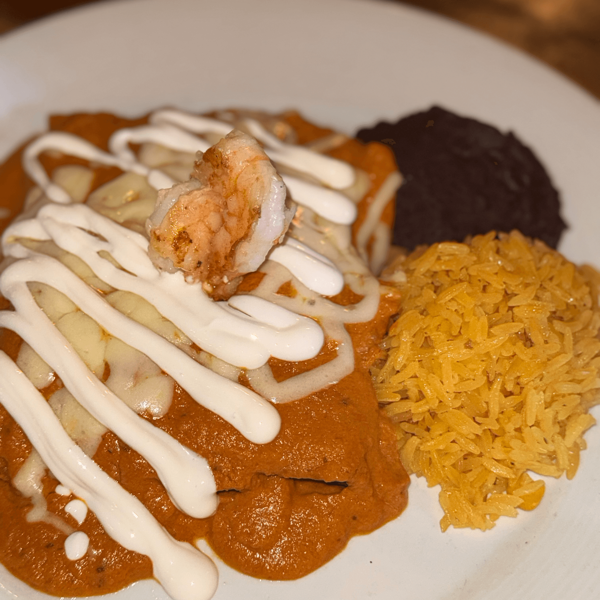 Seafood Enchiladas