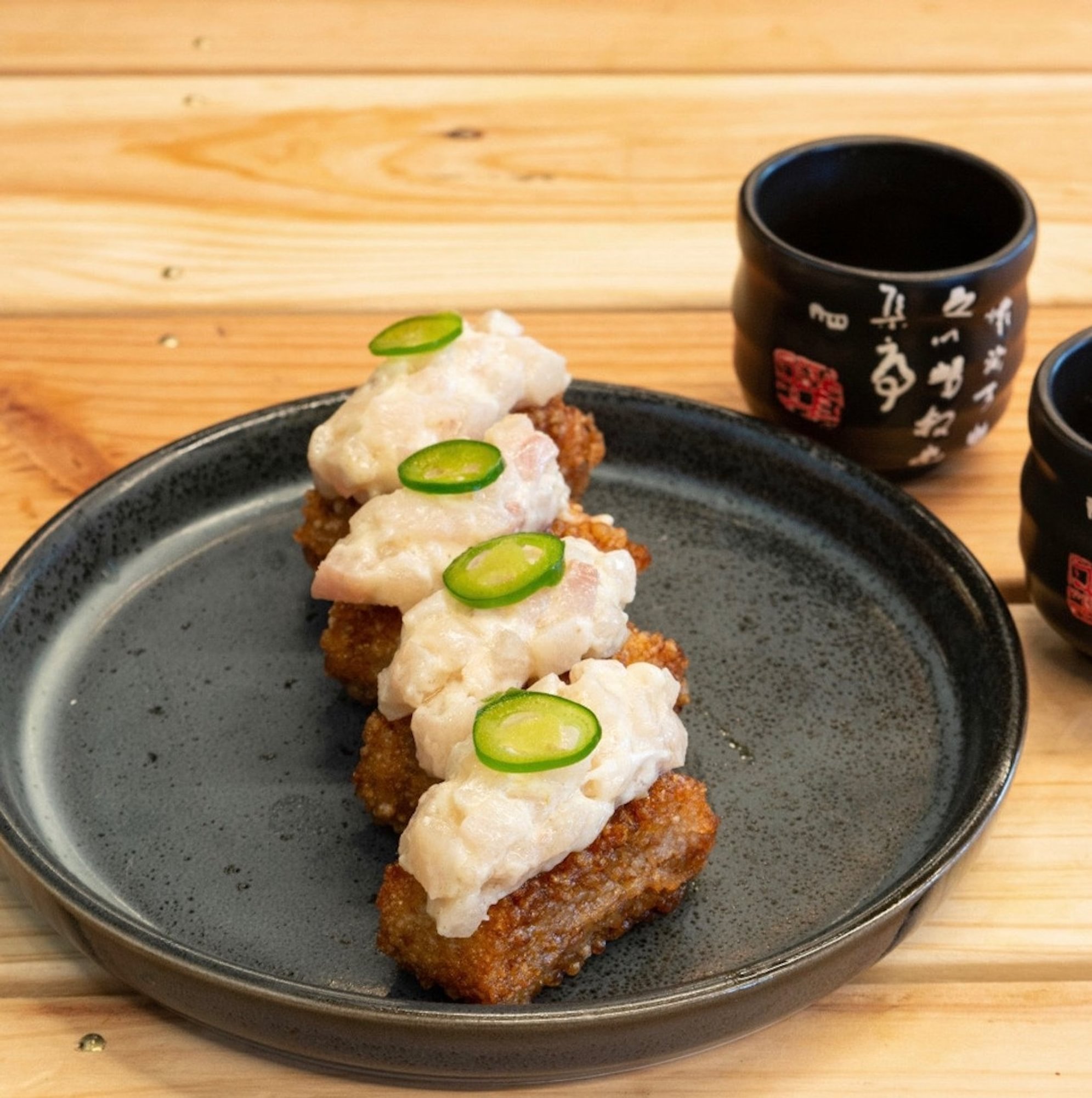 Yellowtail crispy rice