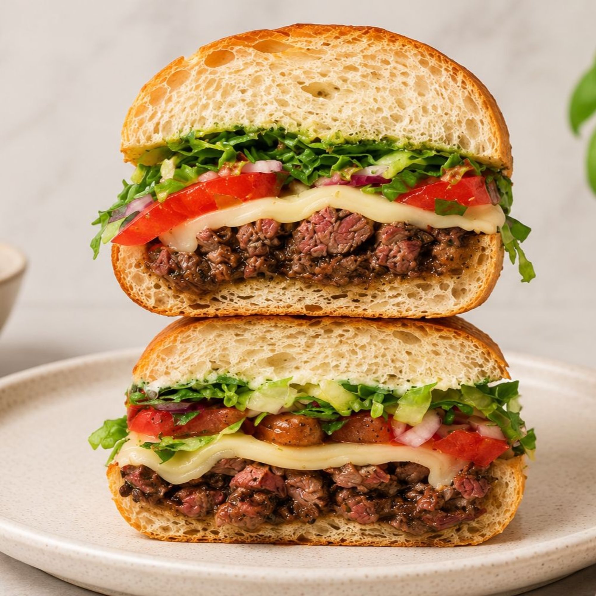 Sirloin Steak Chimichurri Sandwich