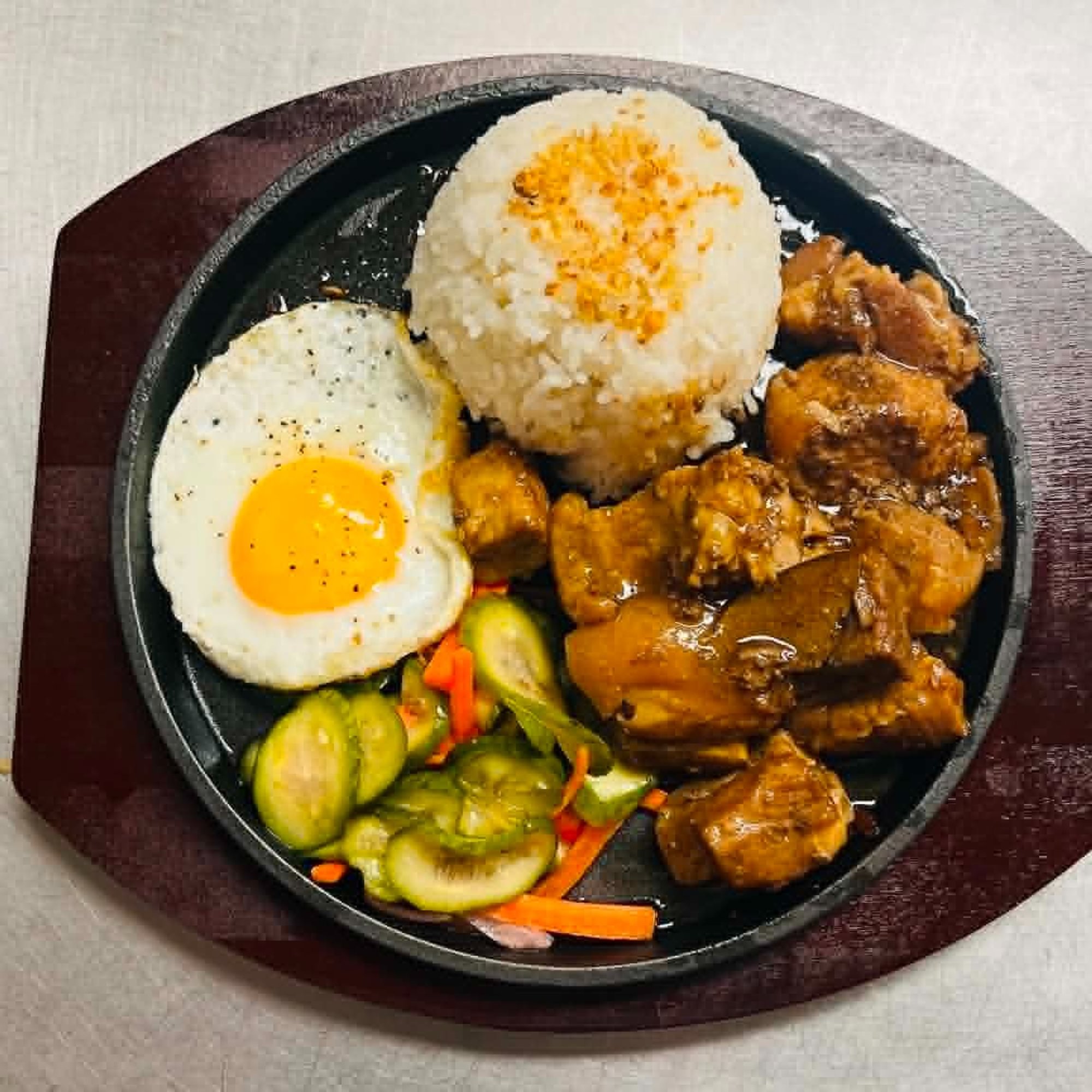 Pork Belly Adobo Silog