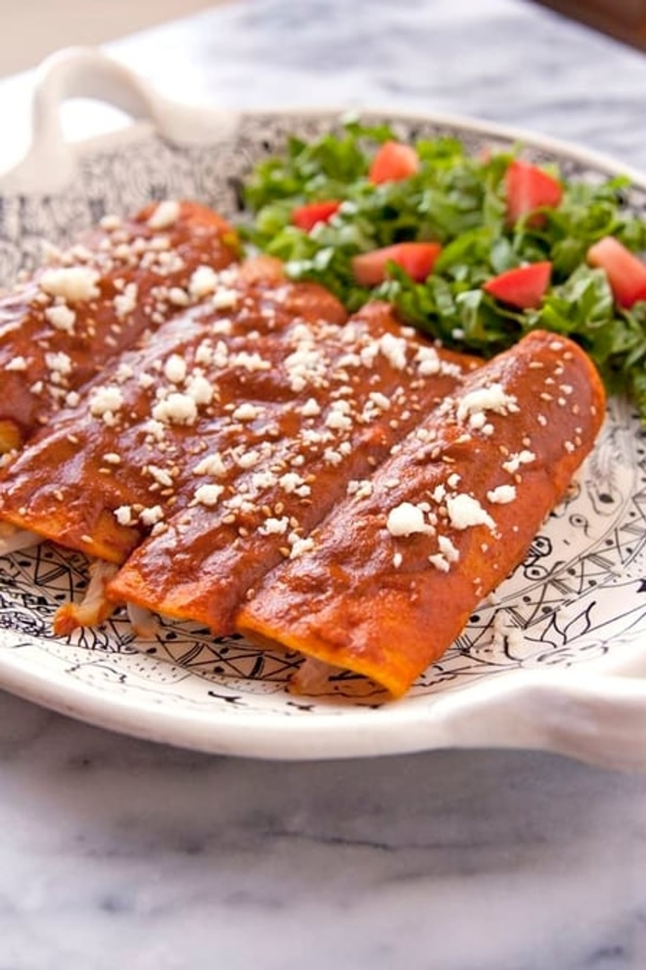 Mole Enchiladas