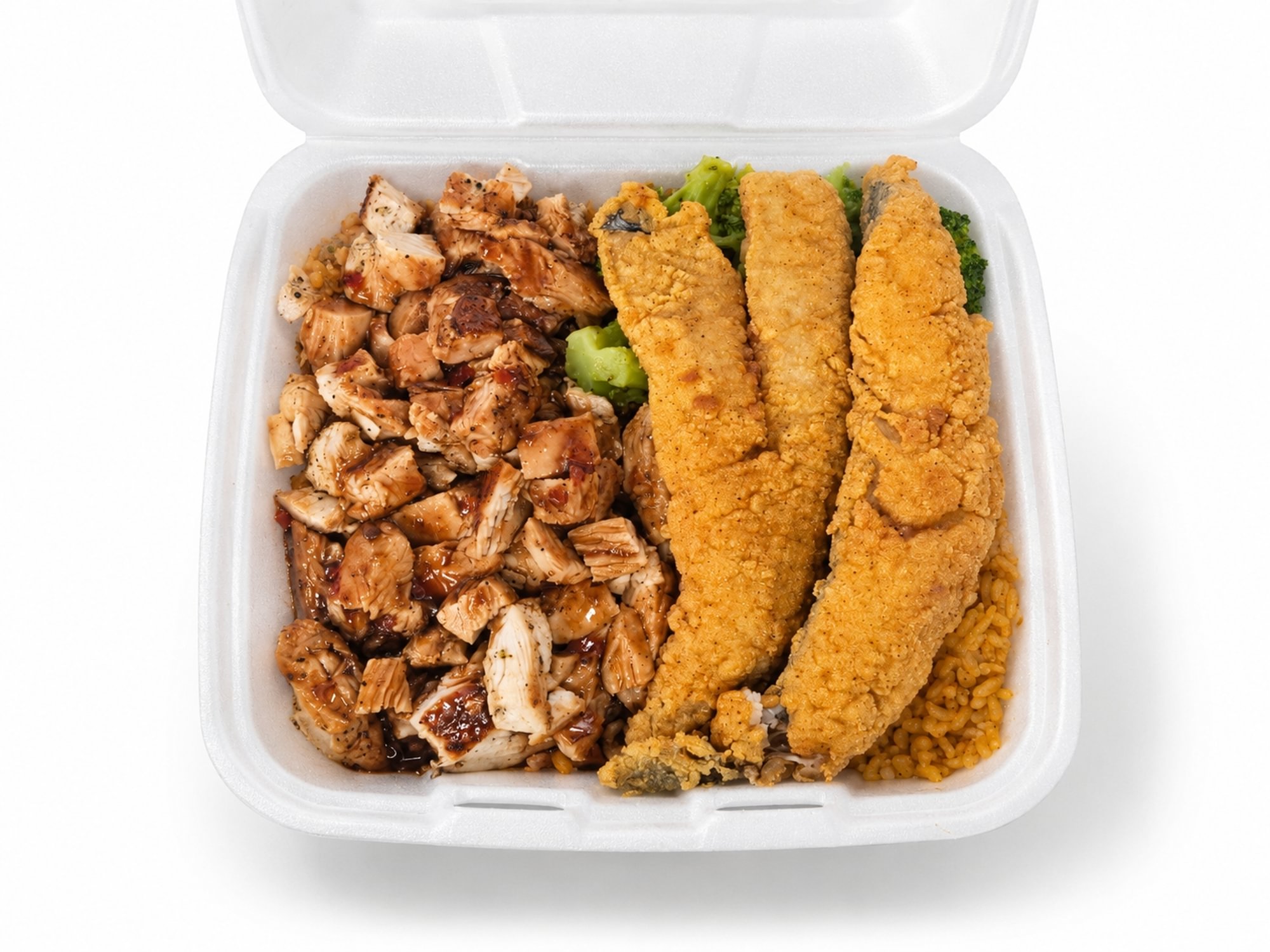 Jerk Chicken And Fish Rice