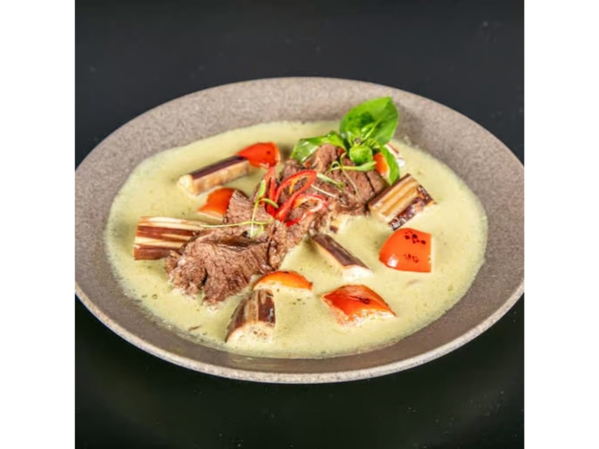 Lunch Braised Short Ribs Green Curry