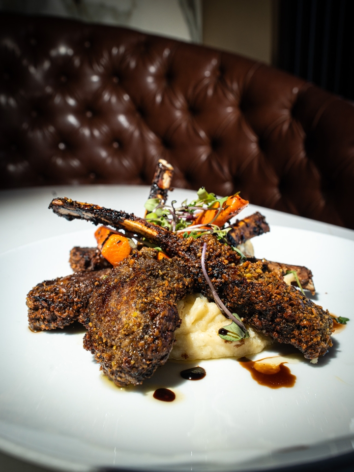 Pistachio Crusted Rack of Lamb
