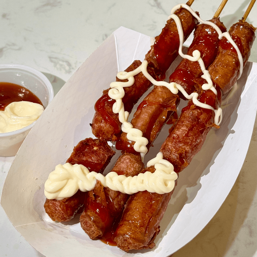 Mini sausages (3 skewers)