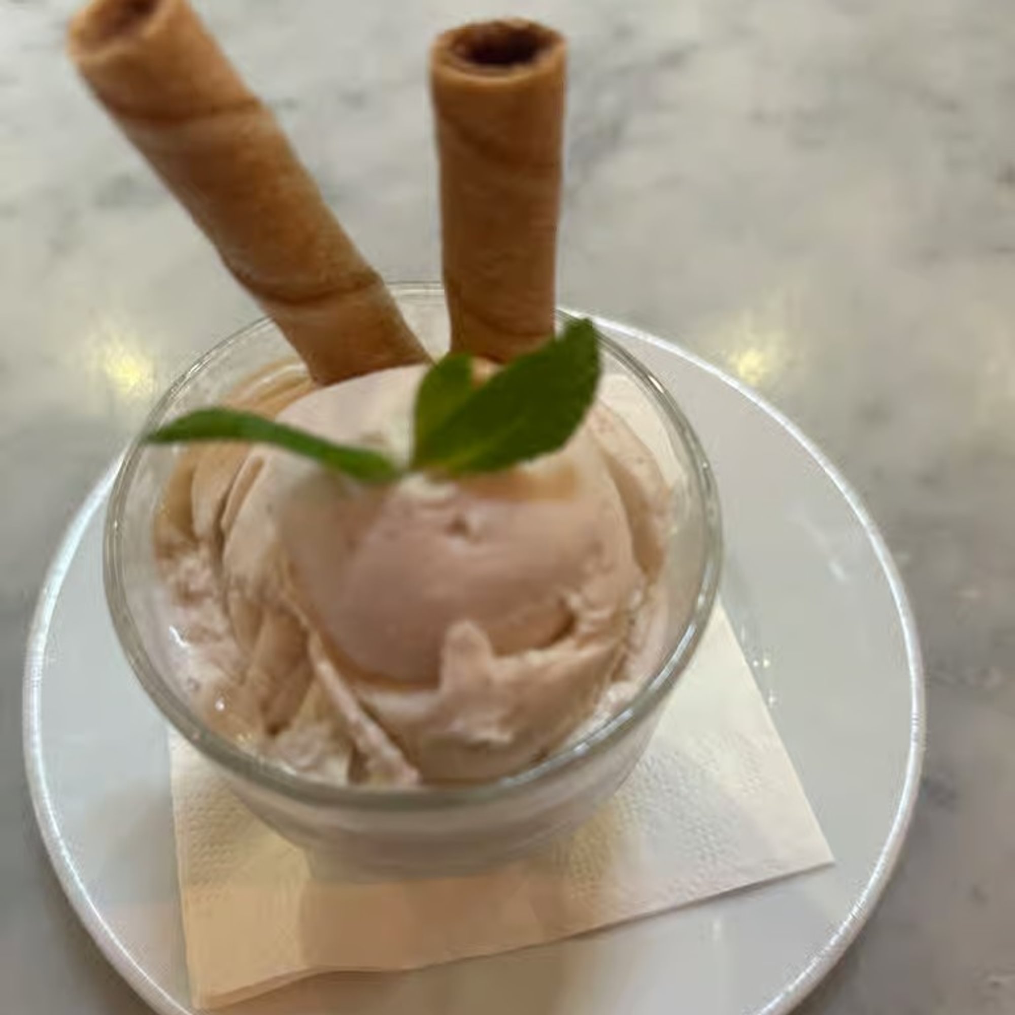 Salted caramel gelato