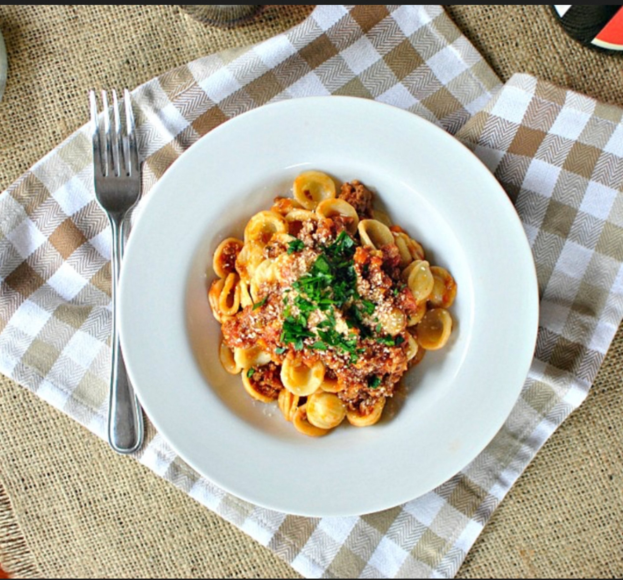 Orecchiette Bolognese
