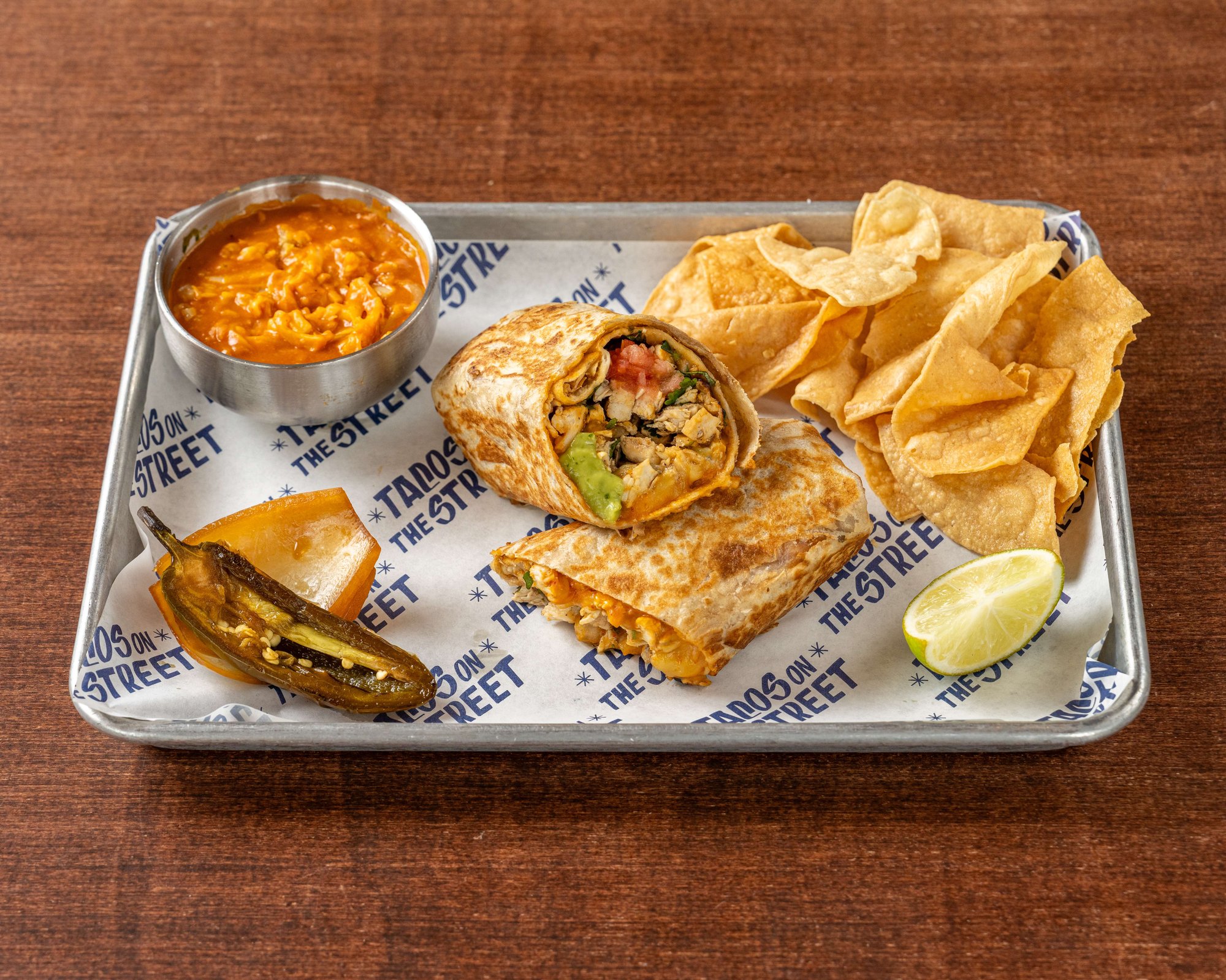 Chicken Burrito Combo.