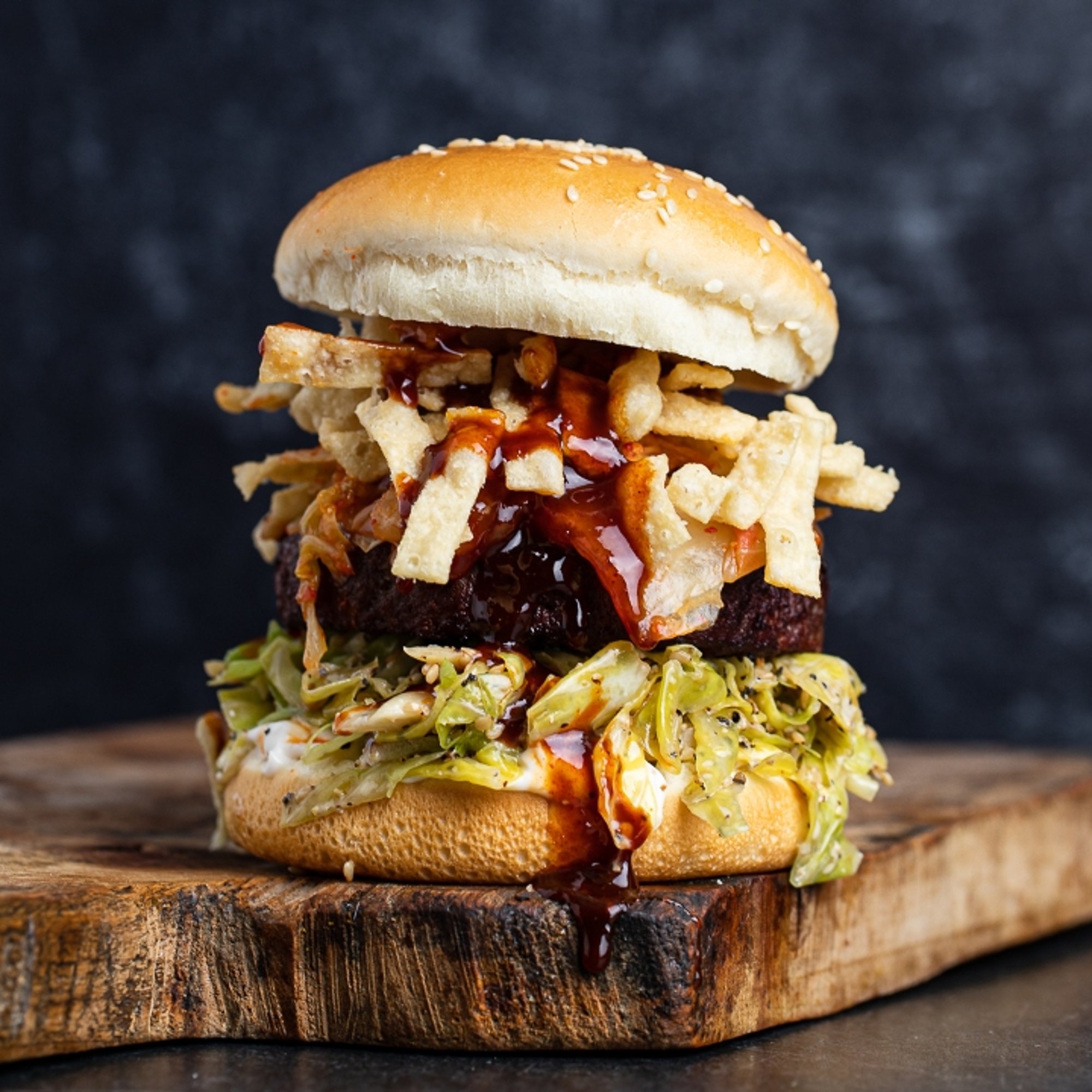 Kim Chi Burger. “The Mighty”