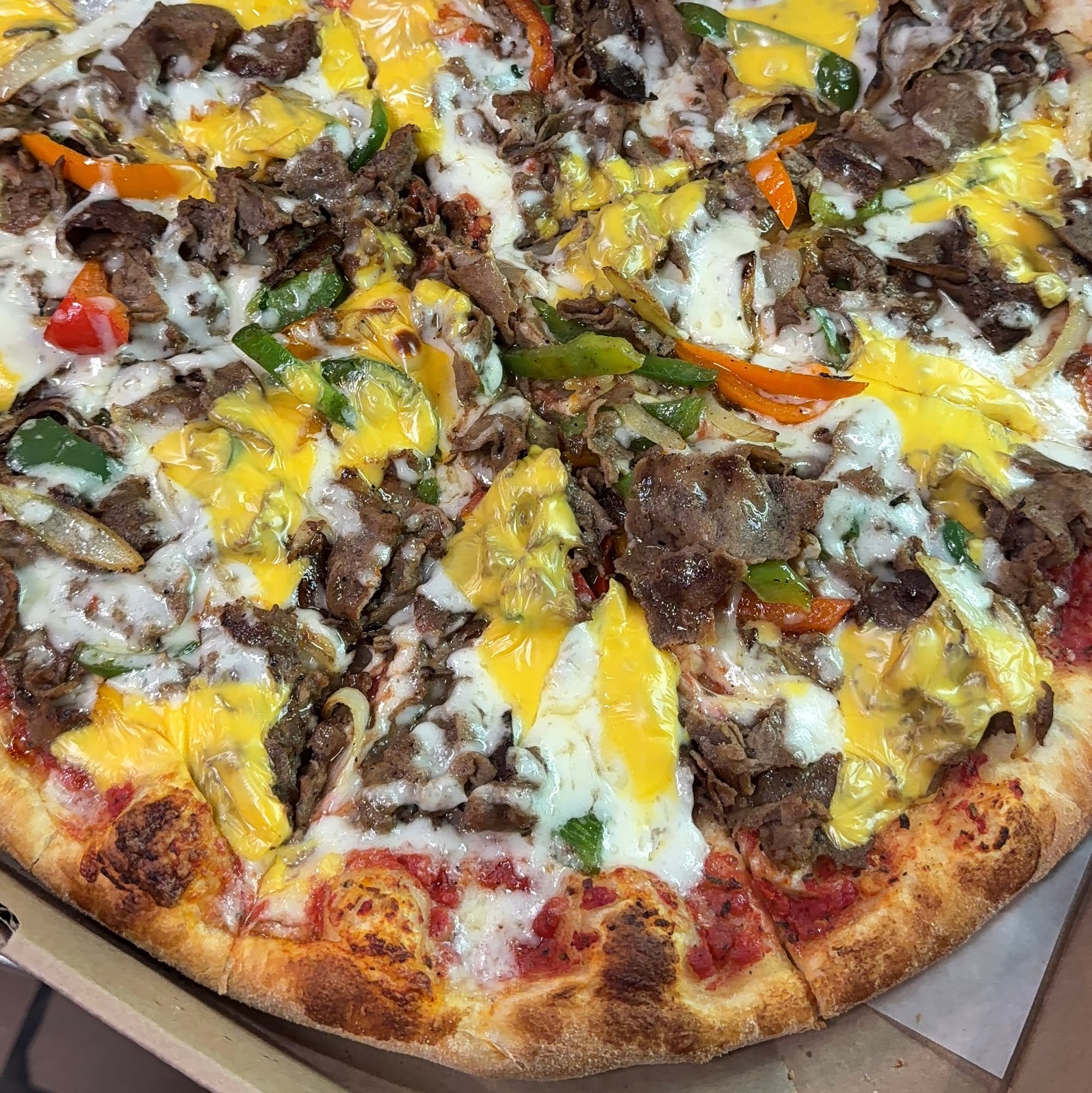 Philly Cheesesteak Pizza