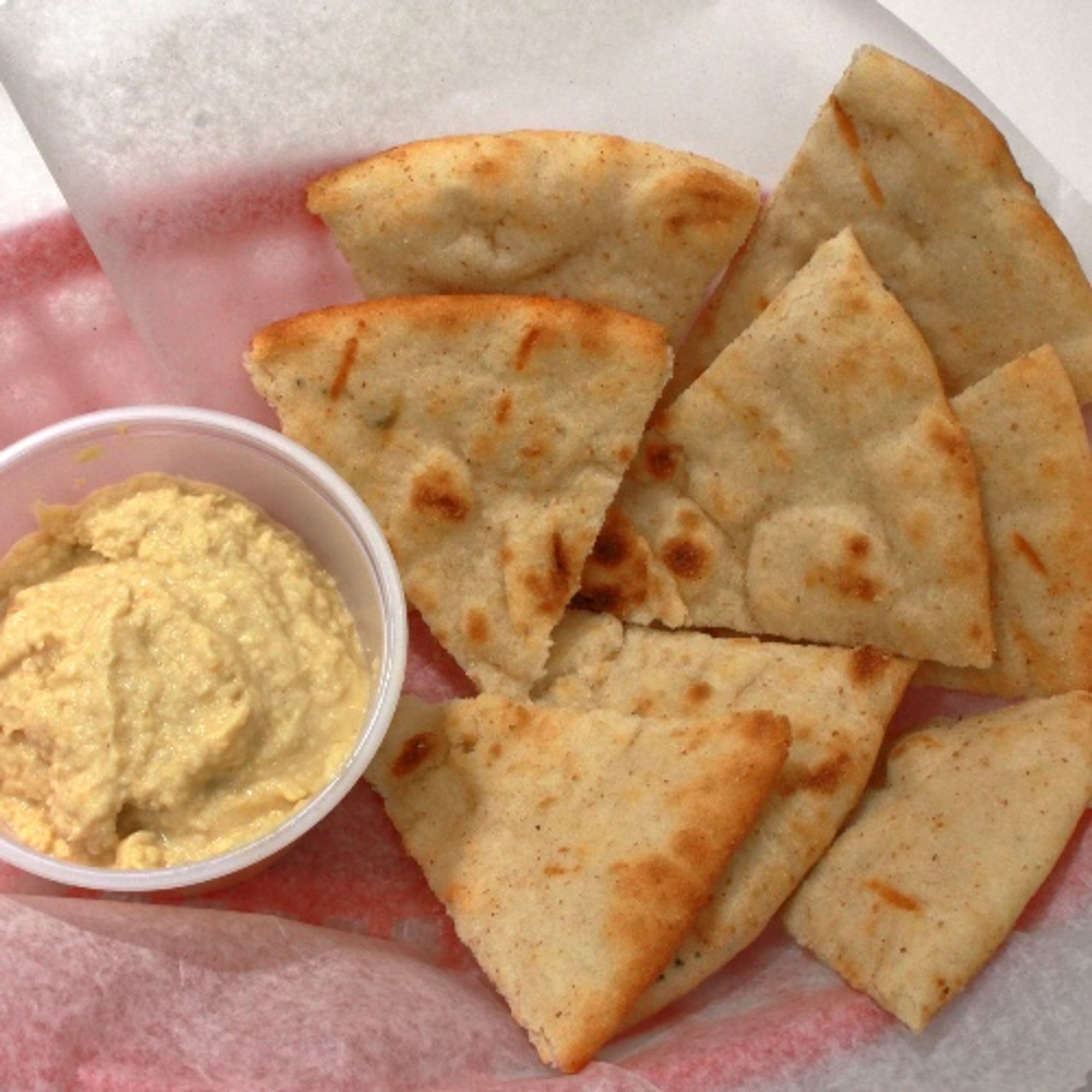 * Pita & Hummus.