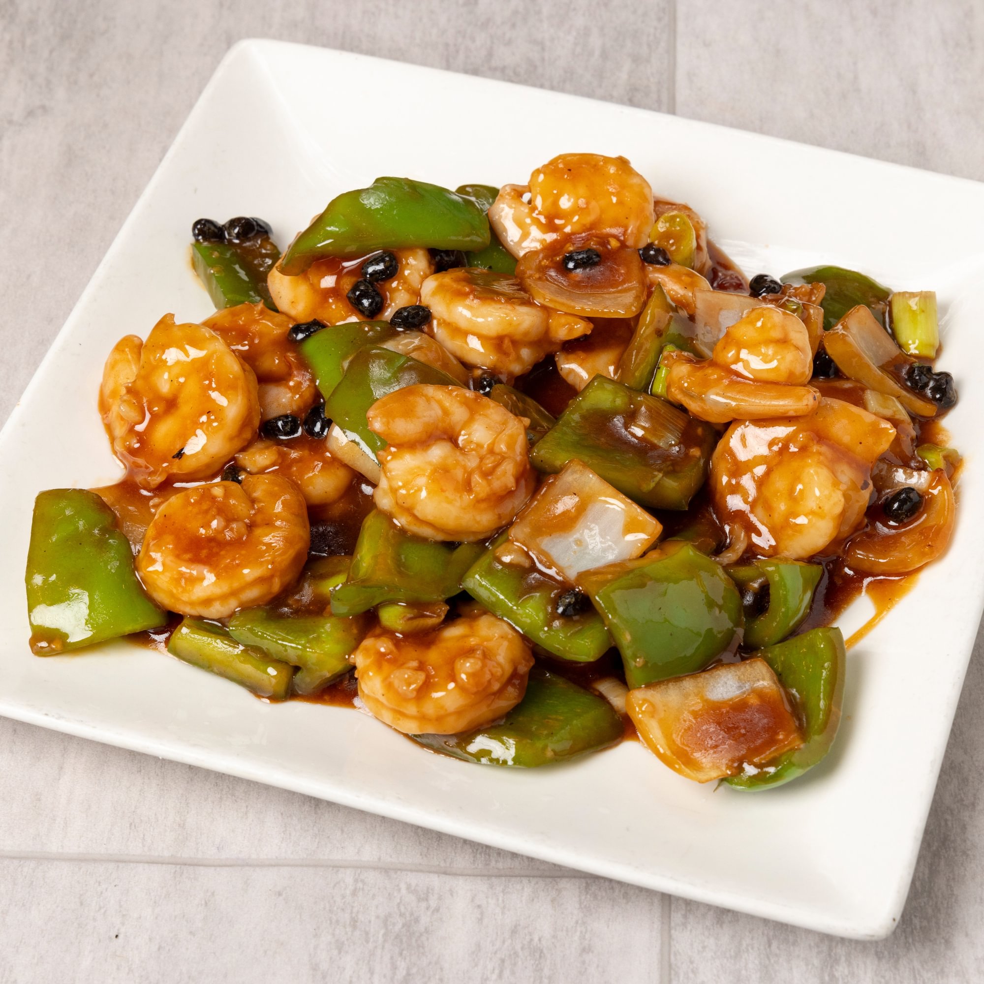 Shrimp with black bean sauce / 豆豉虾