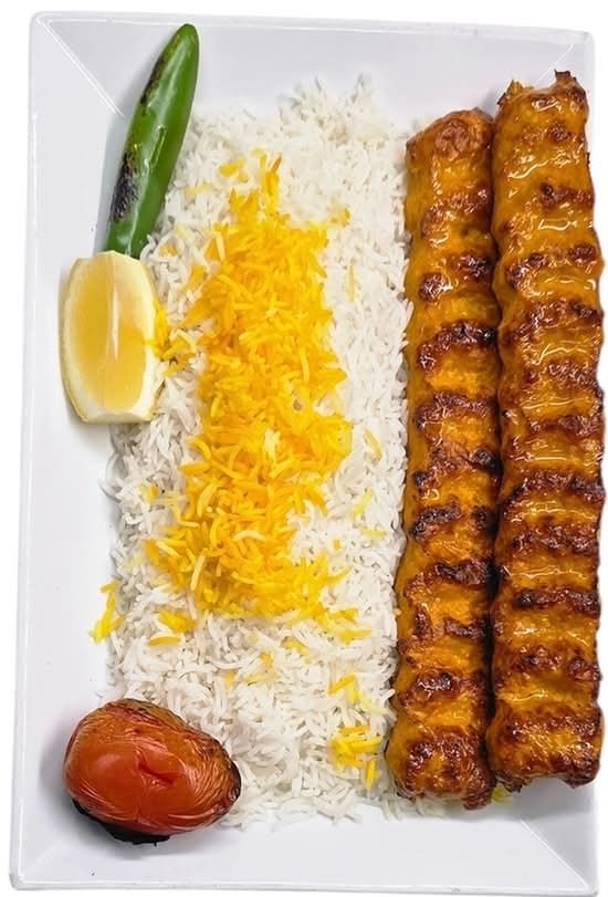 Chicken Kobideh Kabob Tray