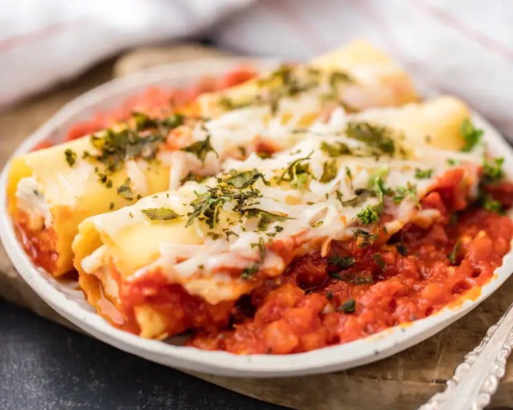 Baked Cheese Manicotti