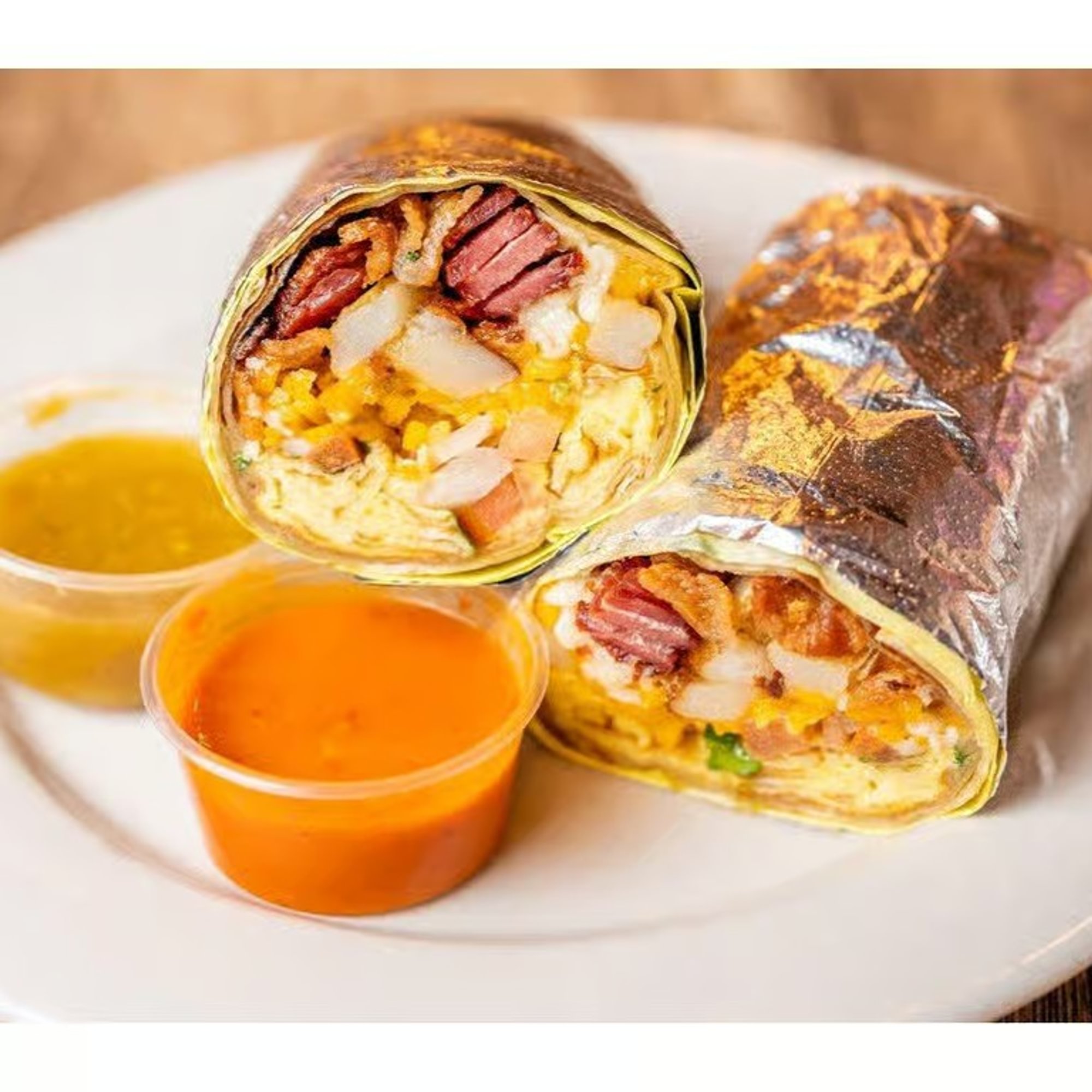 Bacon Breakfast Burrito.