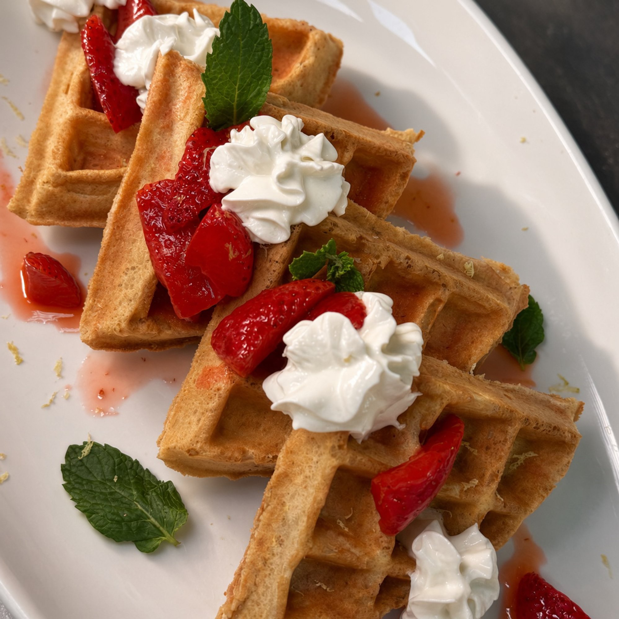 Strawberry Lemonade Waffle