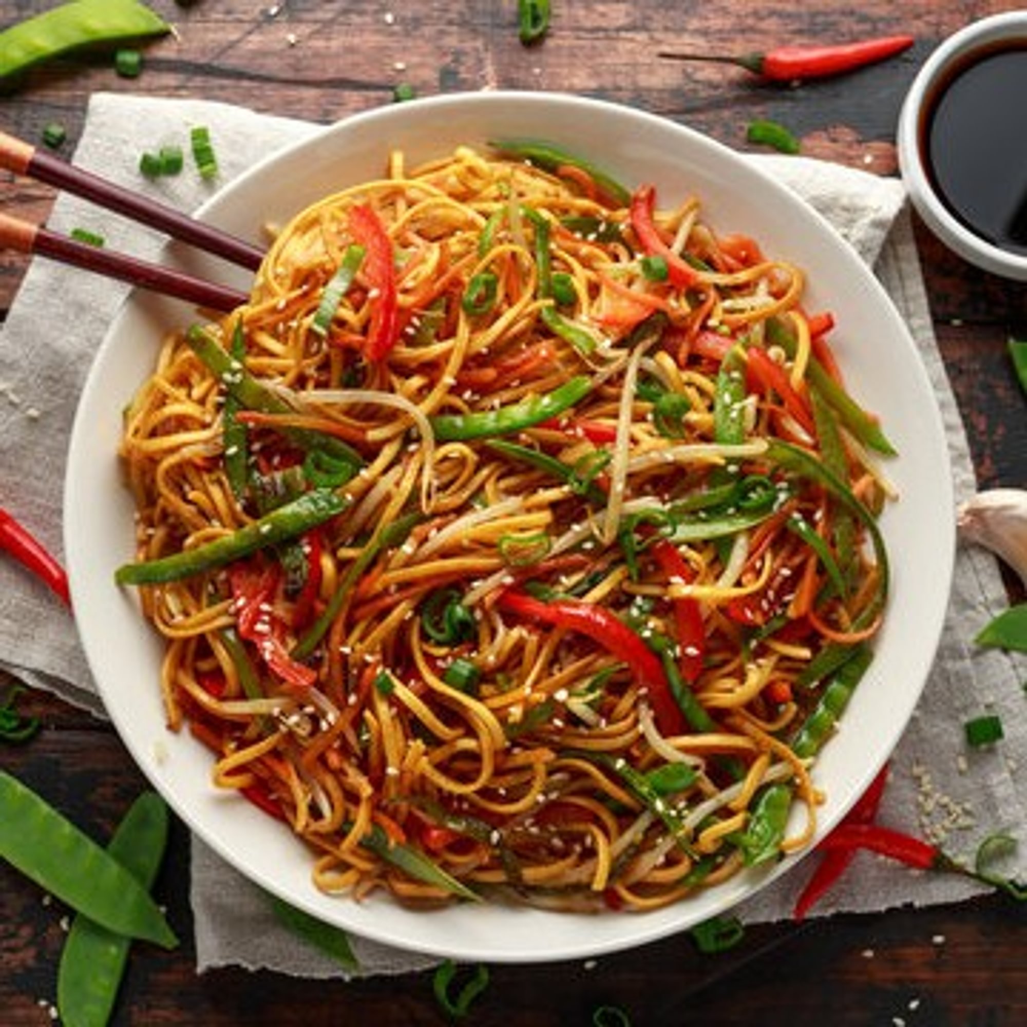 Veg Hakka Noodles