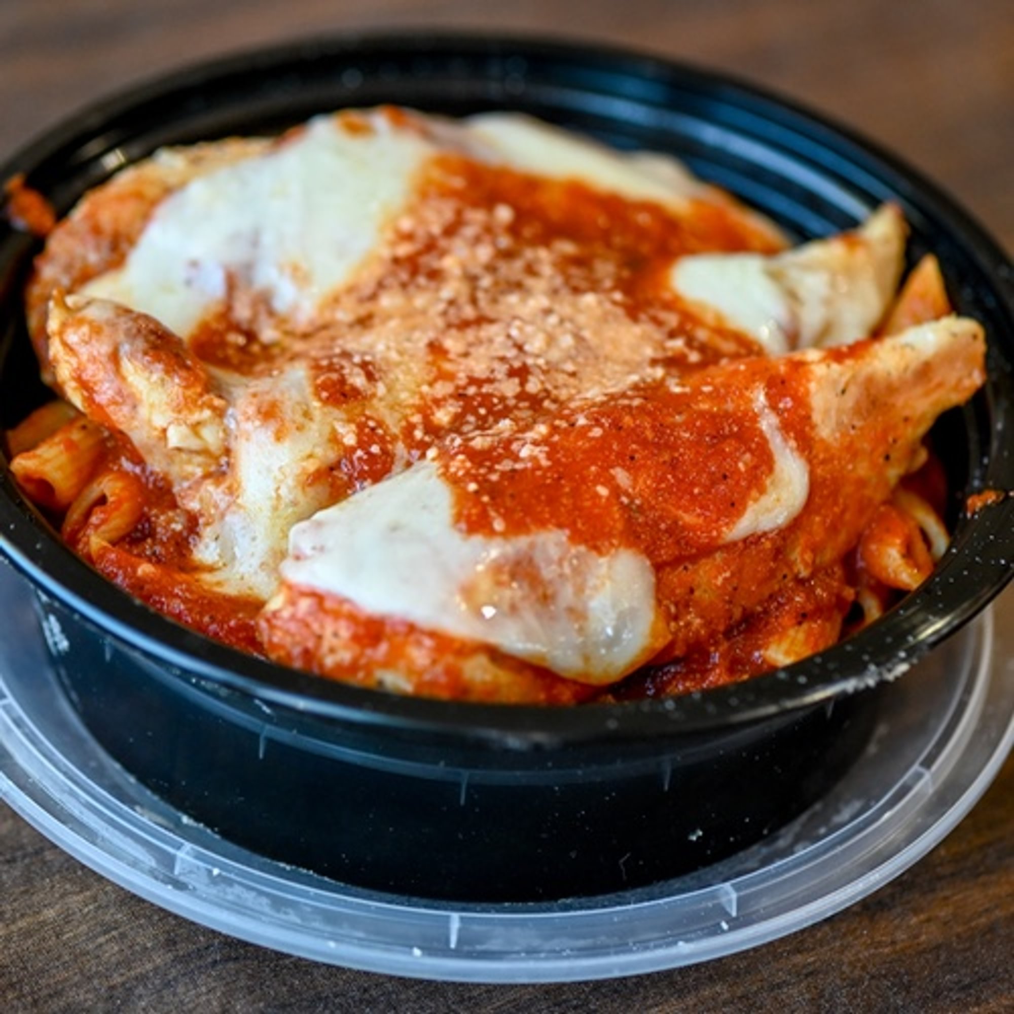 Ziti with Chicken Cutlet Parm