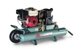 FS-Curtis CTSWBH 5.5HP Honda Gas Powered 9-Gallon Wheel Barrow Air Compressor Unit