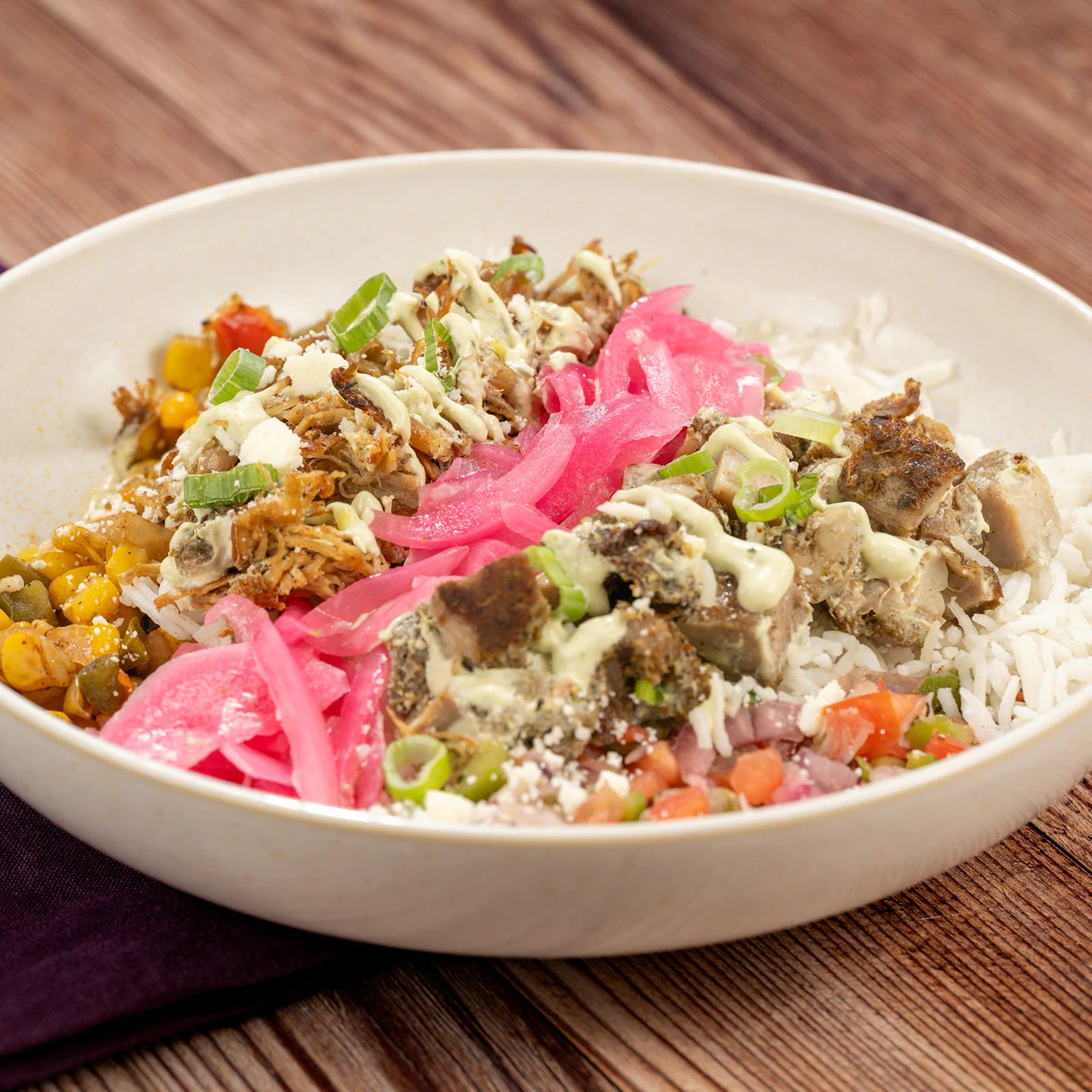 Southwest Pork and Chicken Bowl