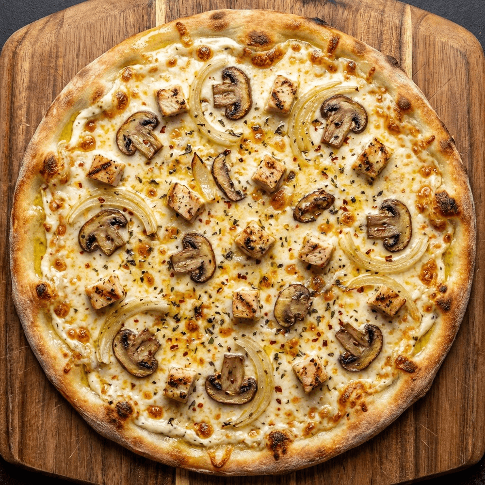 Chicken Alfredo Pizza