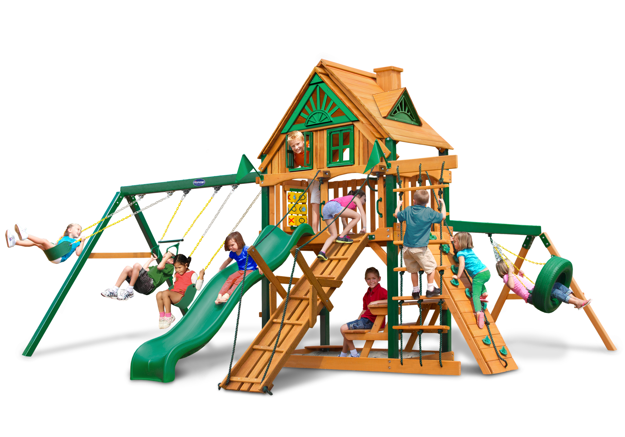 Horizon w/ Tire Swing, Ramp & Treehouse w/o Fort Add-On