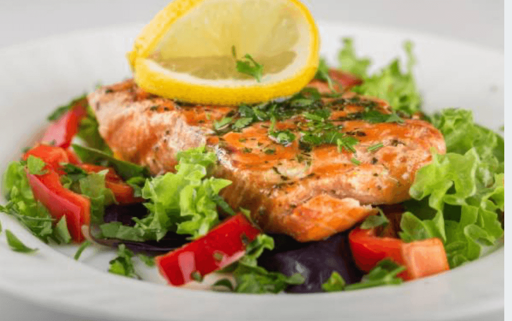 Glazed Salmon Salad