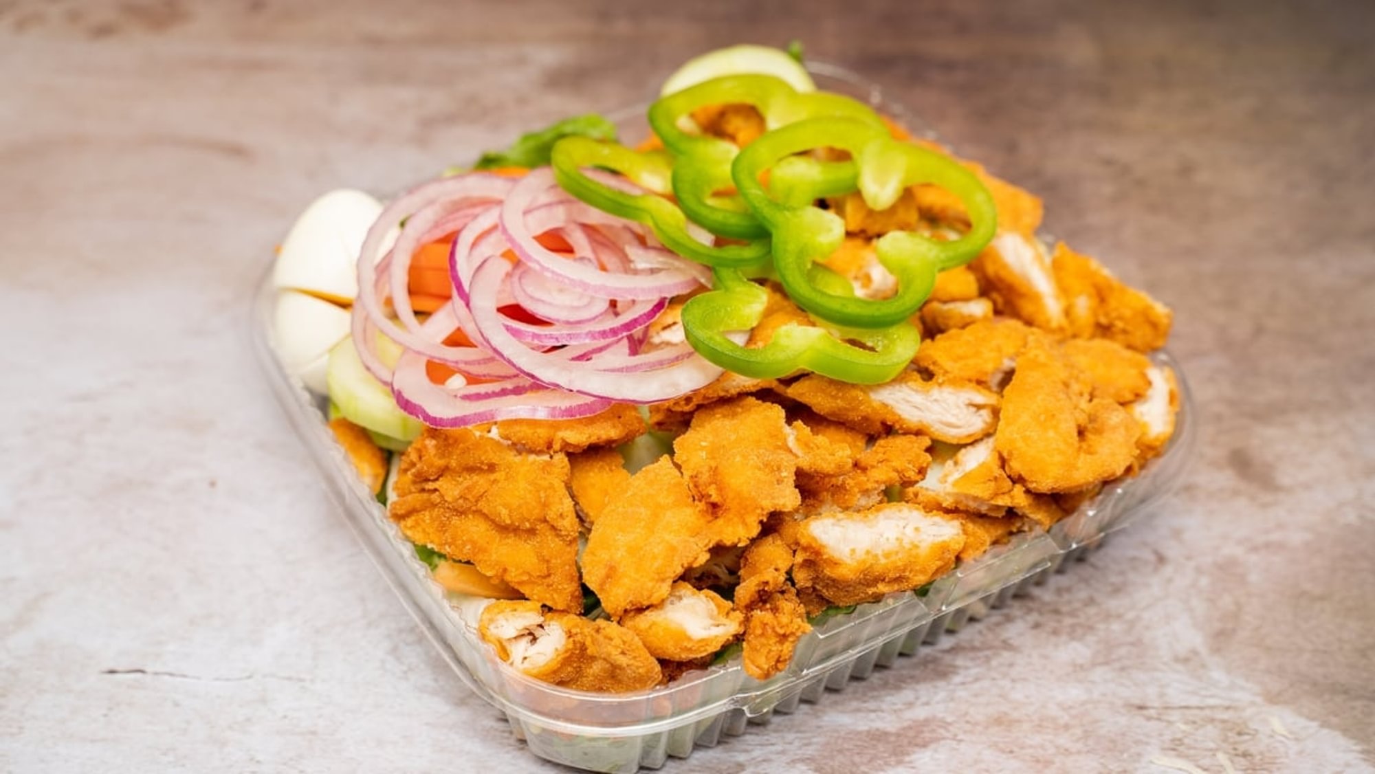 Crispy Chicken Finger Salad