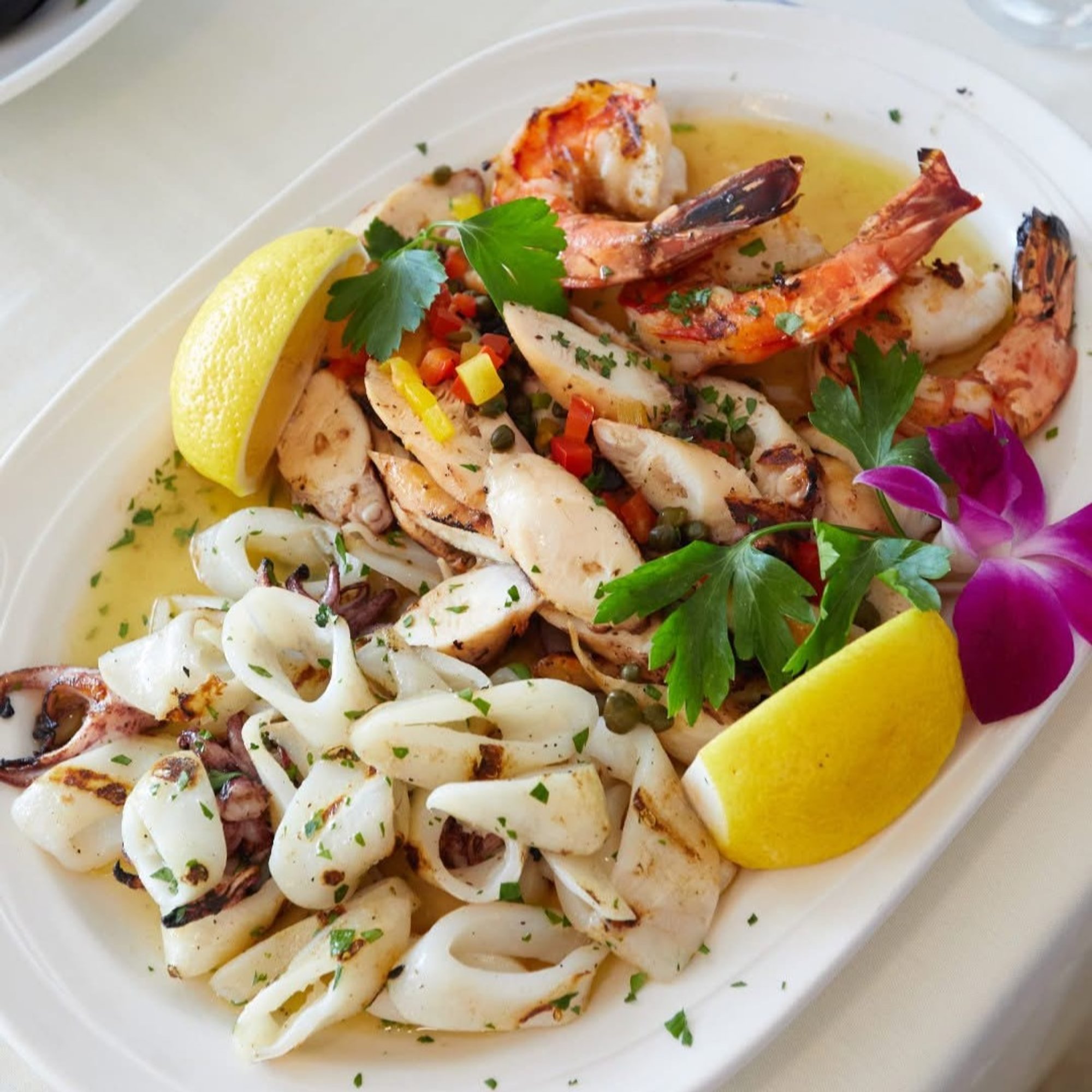 Grilled Seafood Sampler