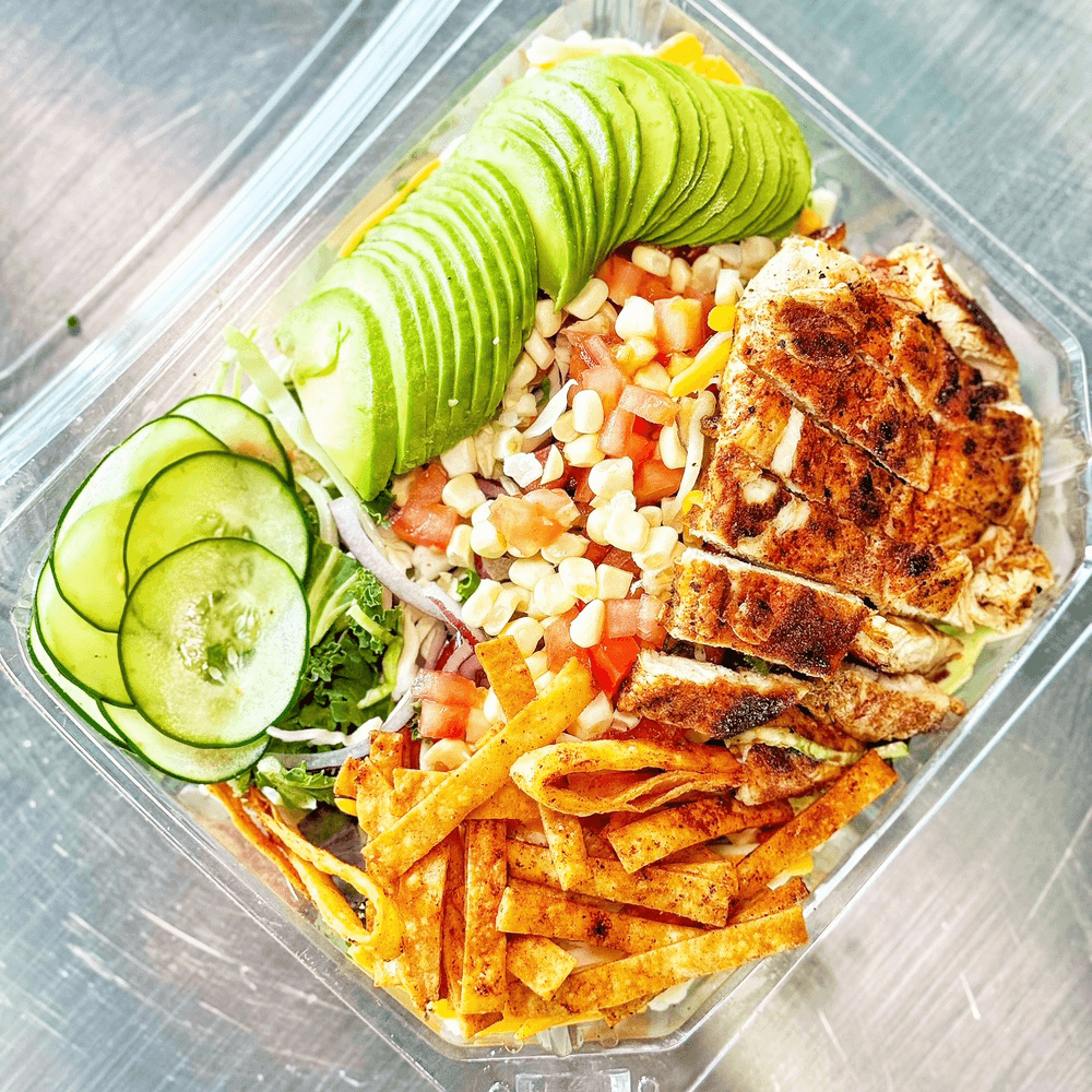 Corny Kale Grilled Chicken Salad
