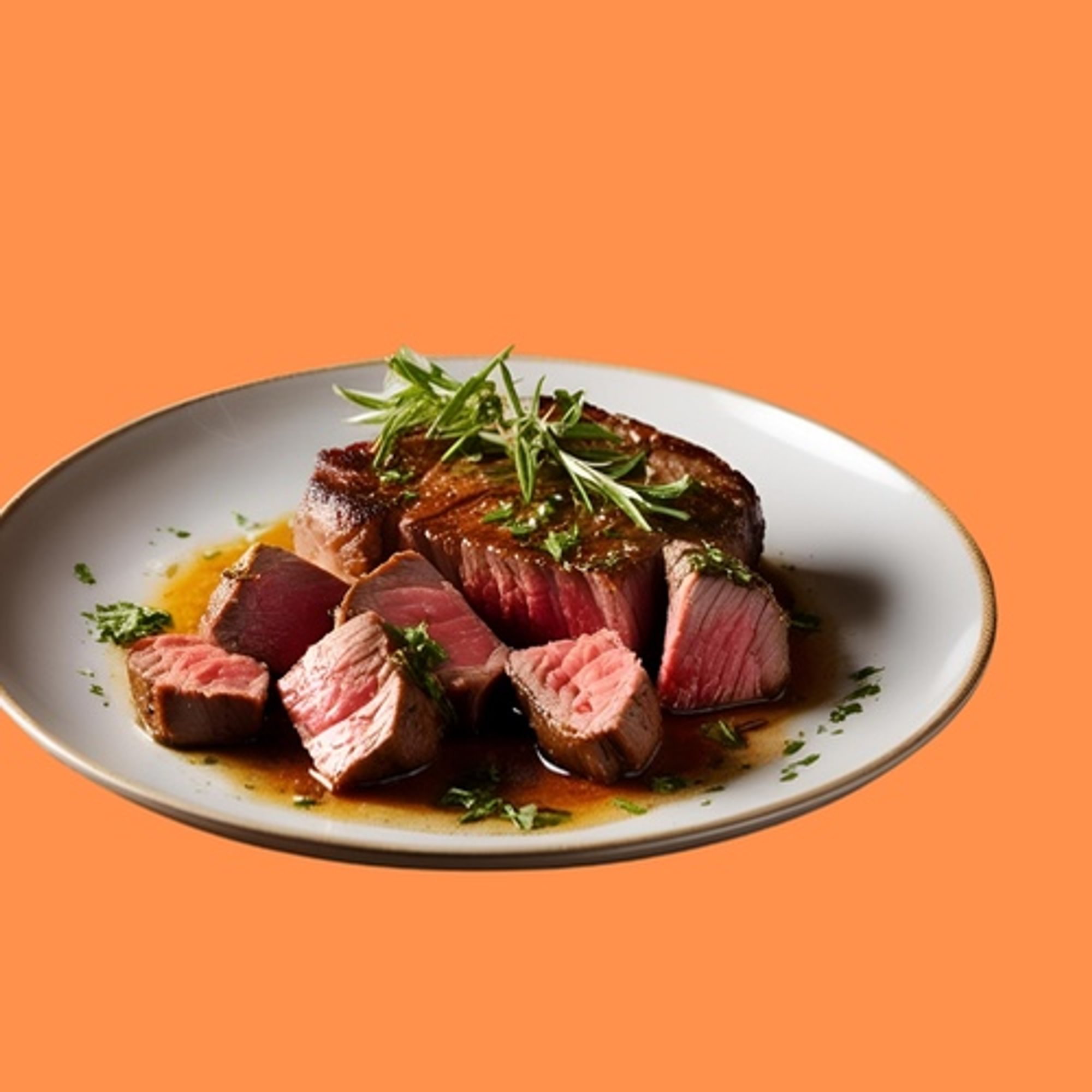 side off grass fed steak