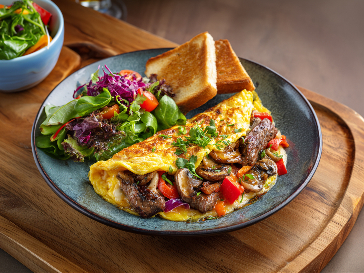 Steak Omelette
