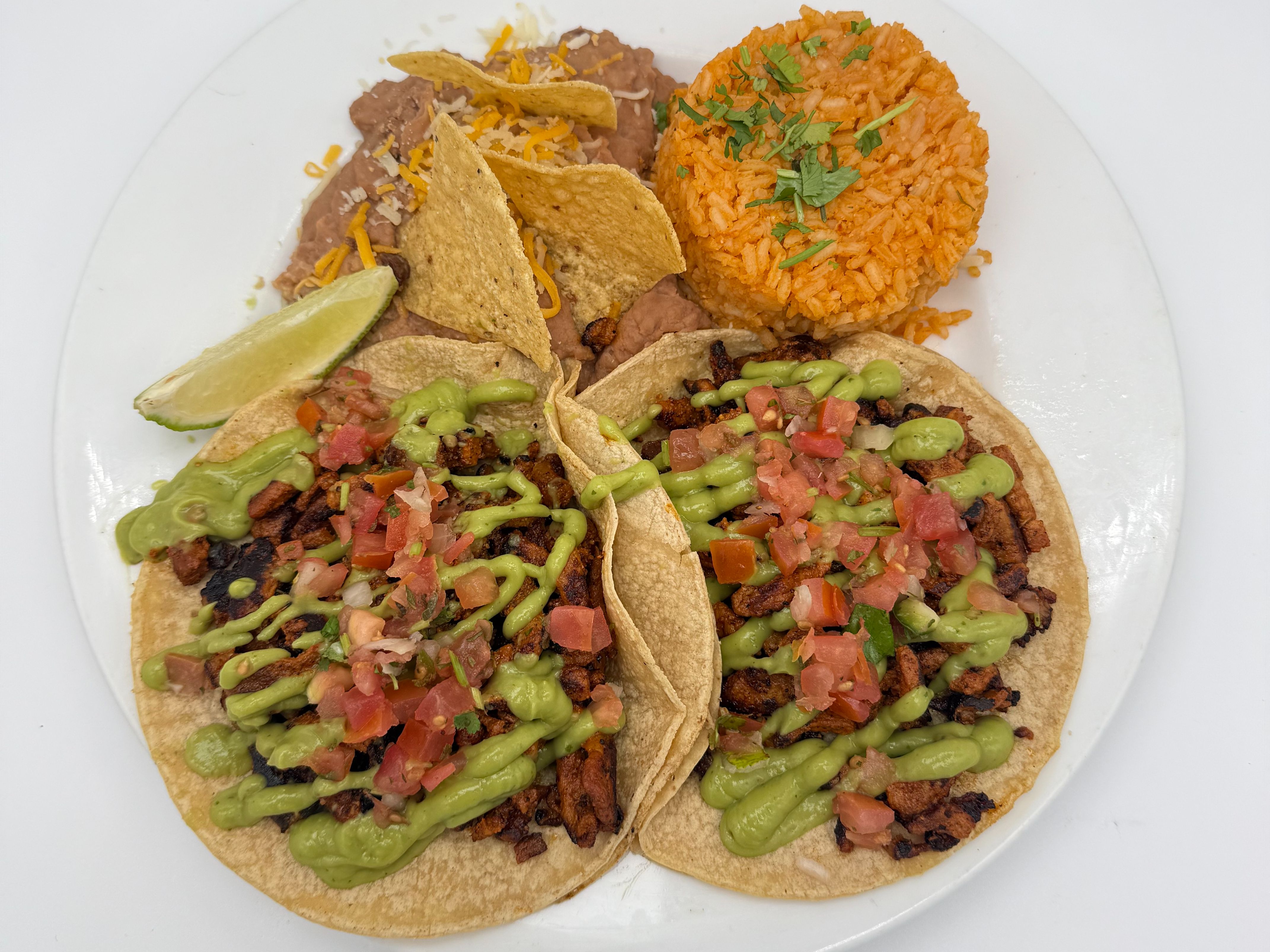 Two Al Pastor Tacos Combo