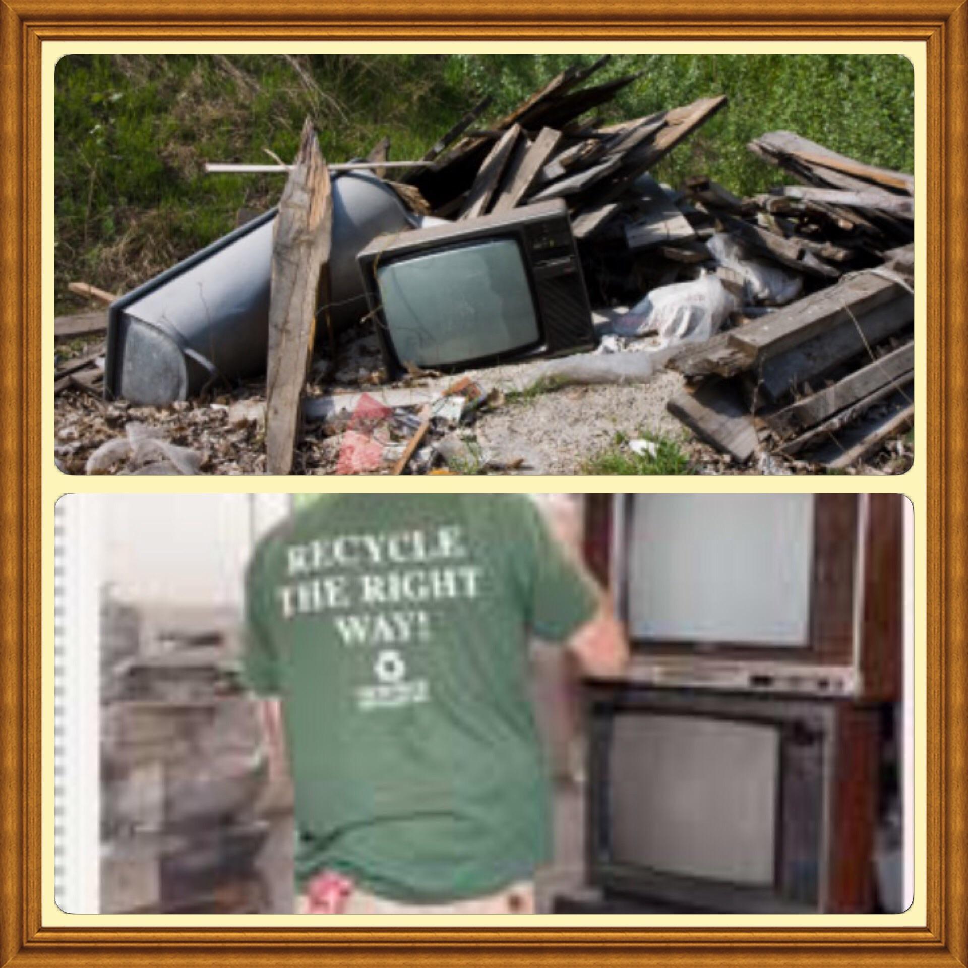 We do the hard work and disposal properly your old TV