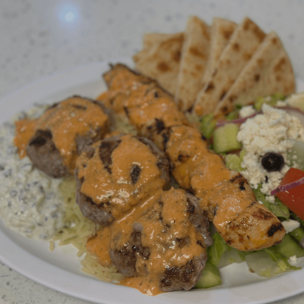 Chicken & Meatball Combo Plate